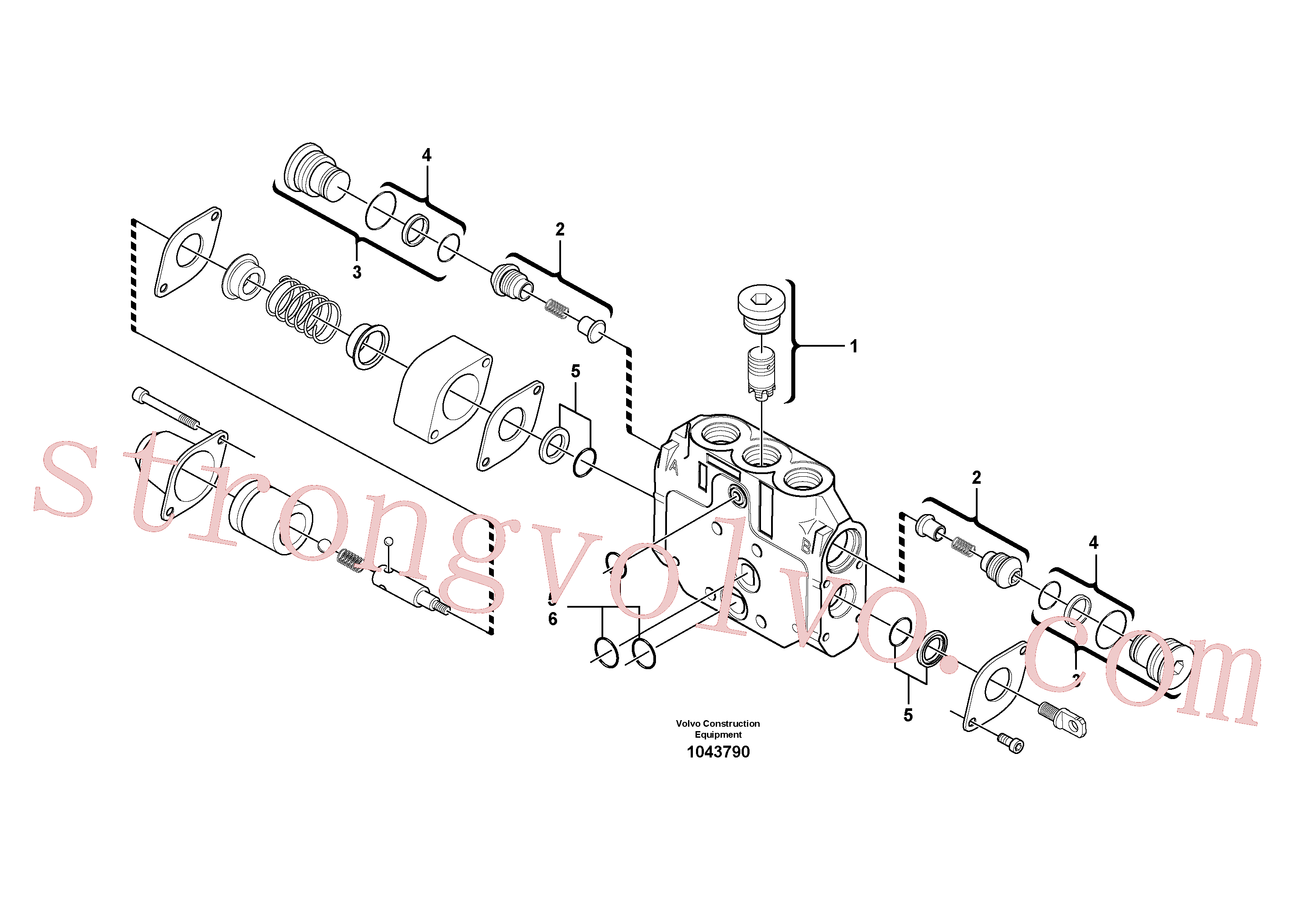 Atacado VOE15084103 Unidade da válvula Volvo escavadeira