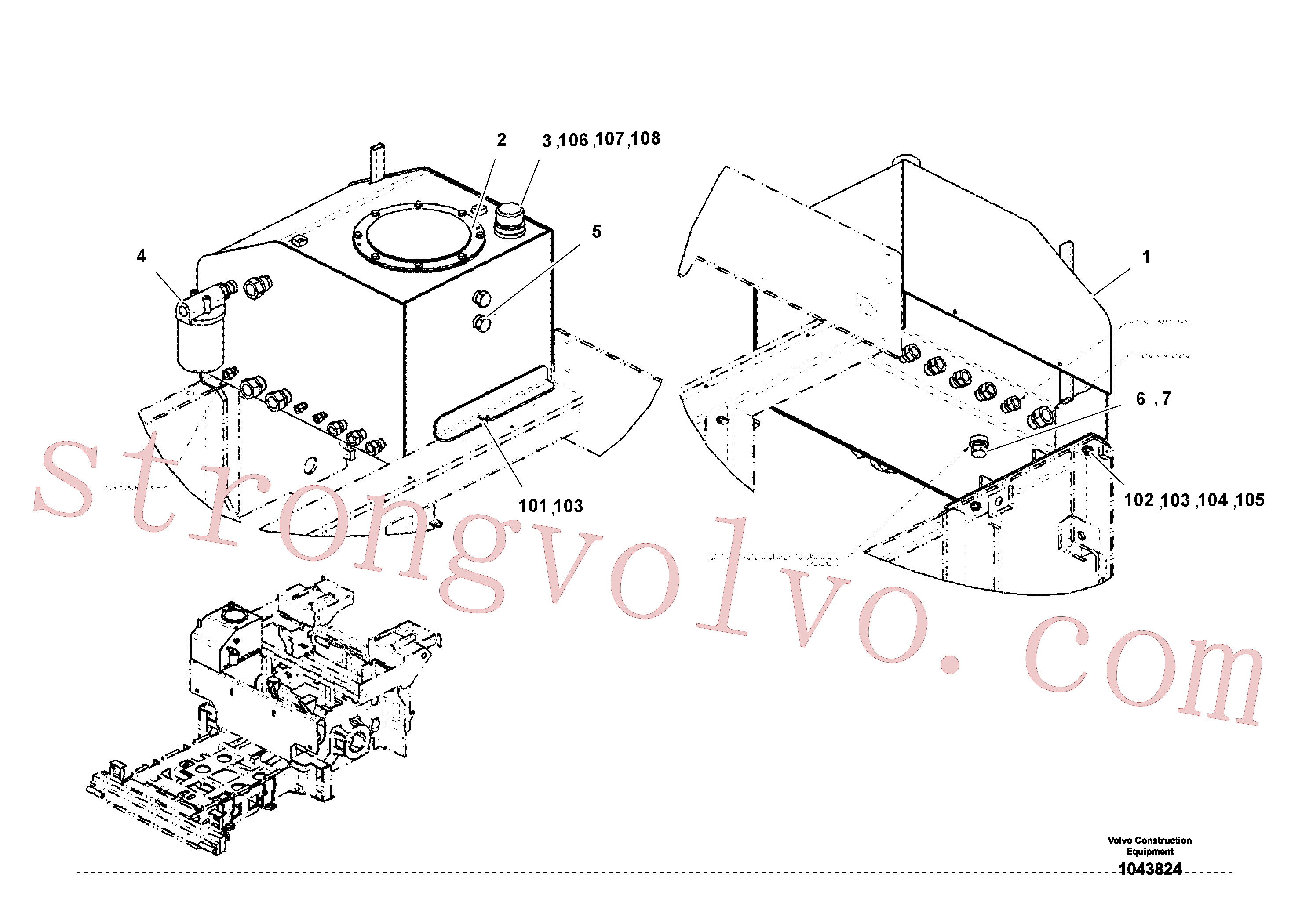 China Made RM97120513 Anel-o Volvo Acessórios para escavadeira