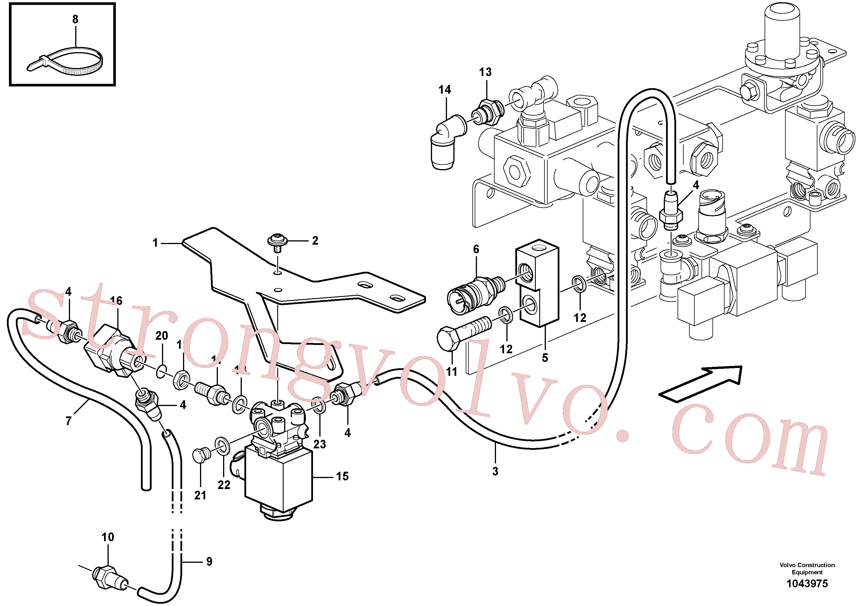 VOE11195122 Volvo Sistema de ar comprimido, unidade automática ATC(1043975 Montagem)