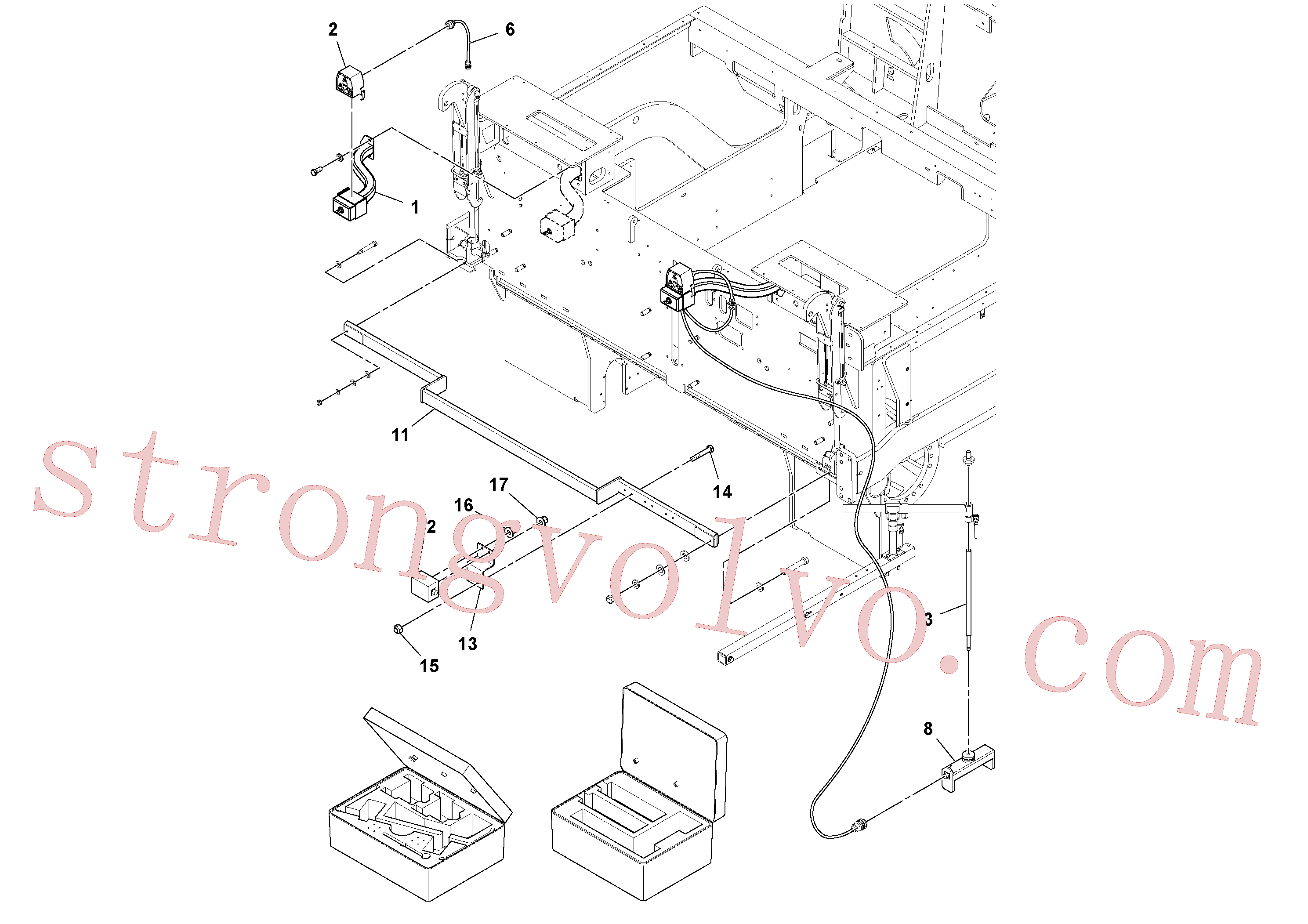 Volvo Acessórios para escavadeira RM43901347 Sensor Acessórios