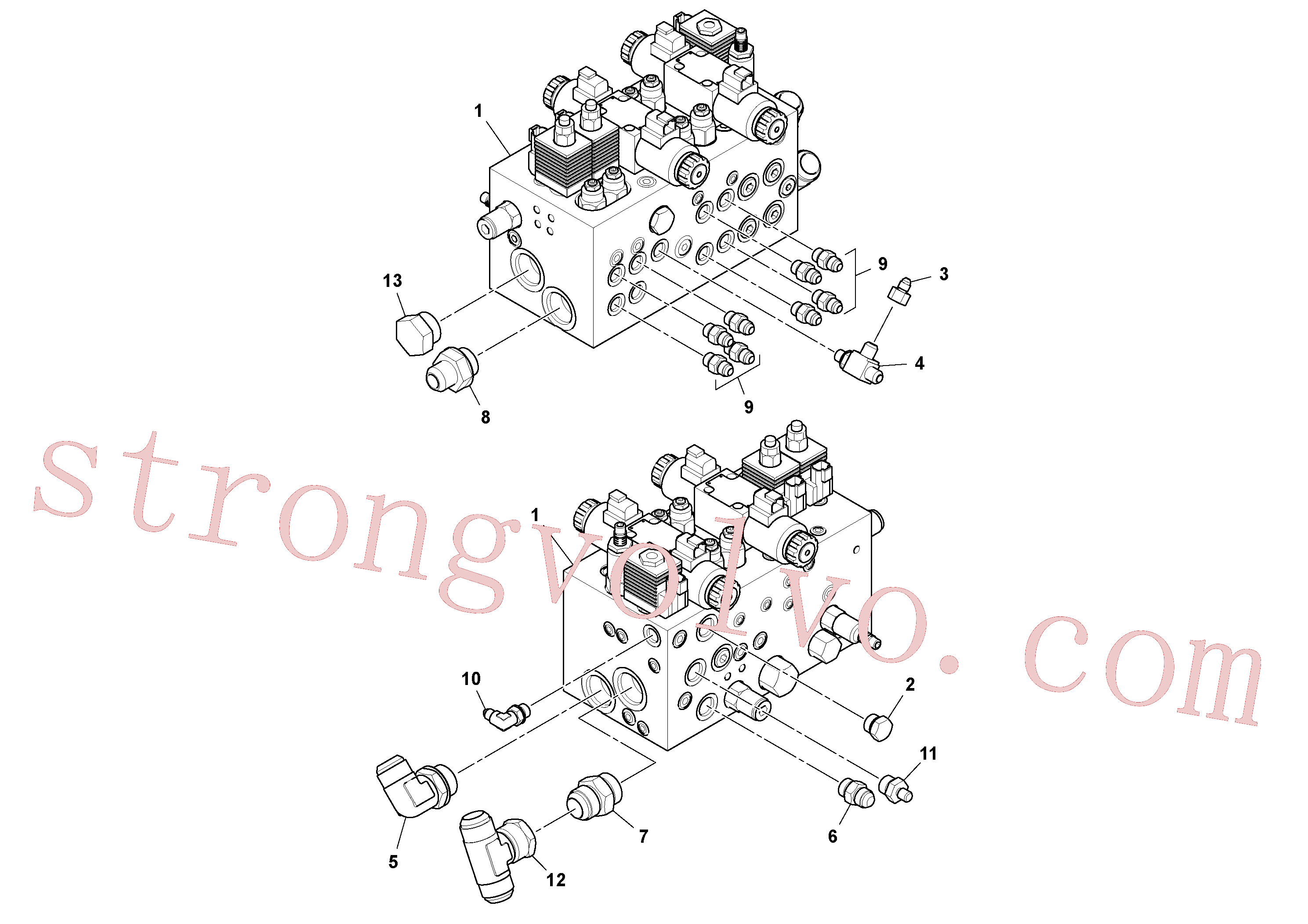RM95329983 Volvo Conjunto de válvula(1044134 Montagem)