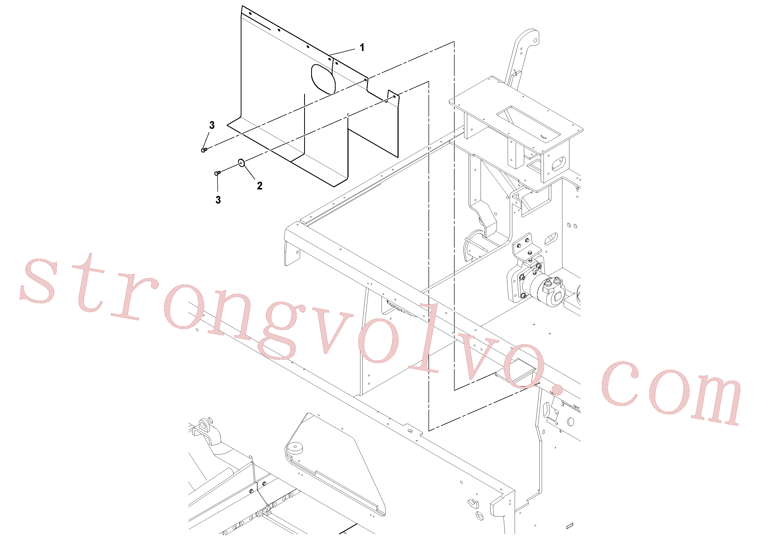 RM50264860 Volvo Ecrã térmico(1044201 Montagem)