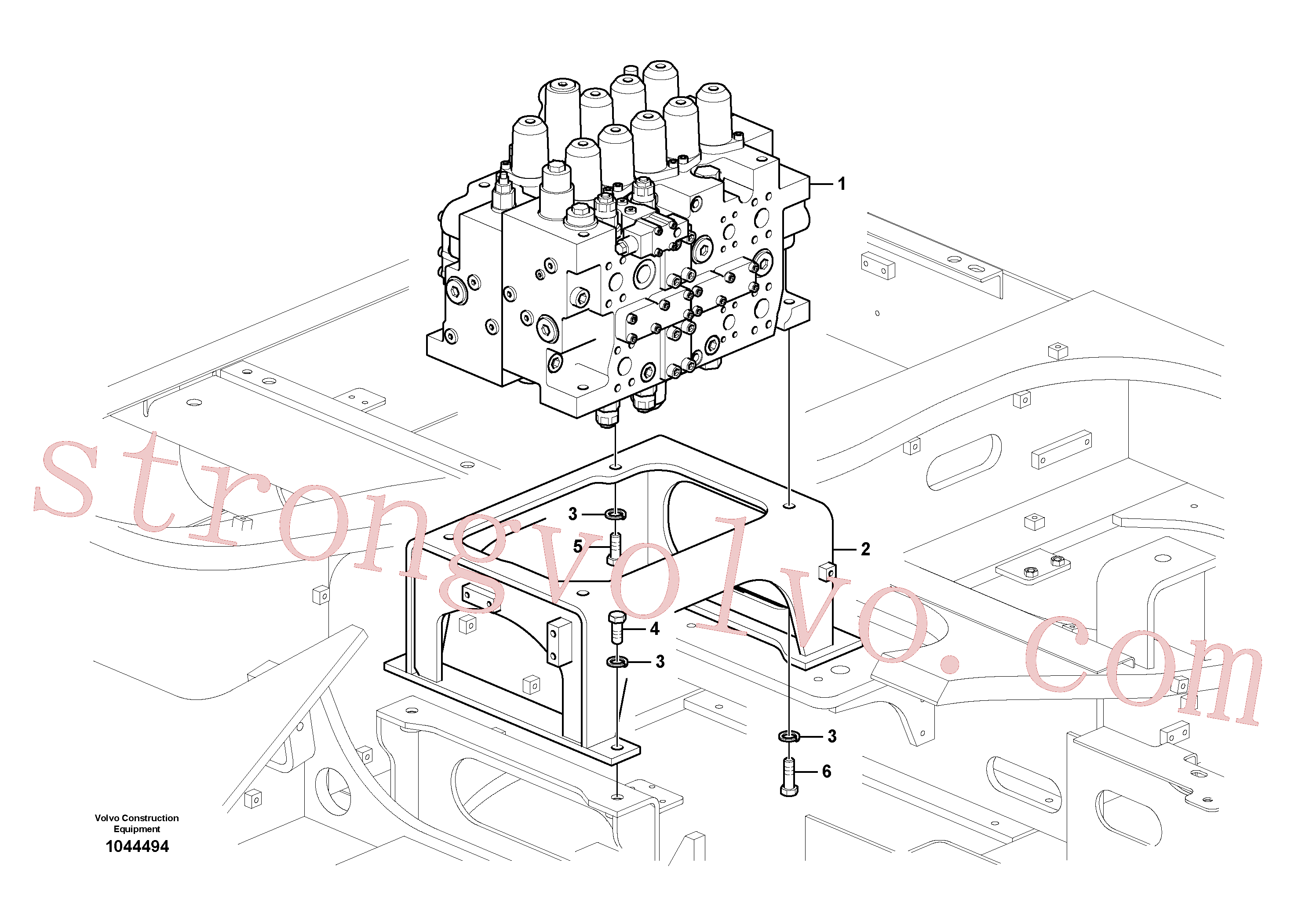 VOE14543536 Chapa Inscreva-se para Volvo Acessórios para escavadeira