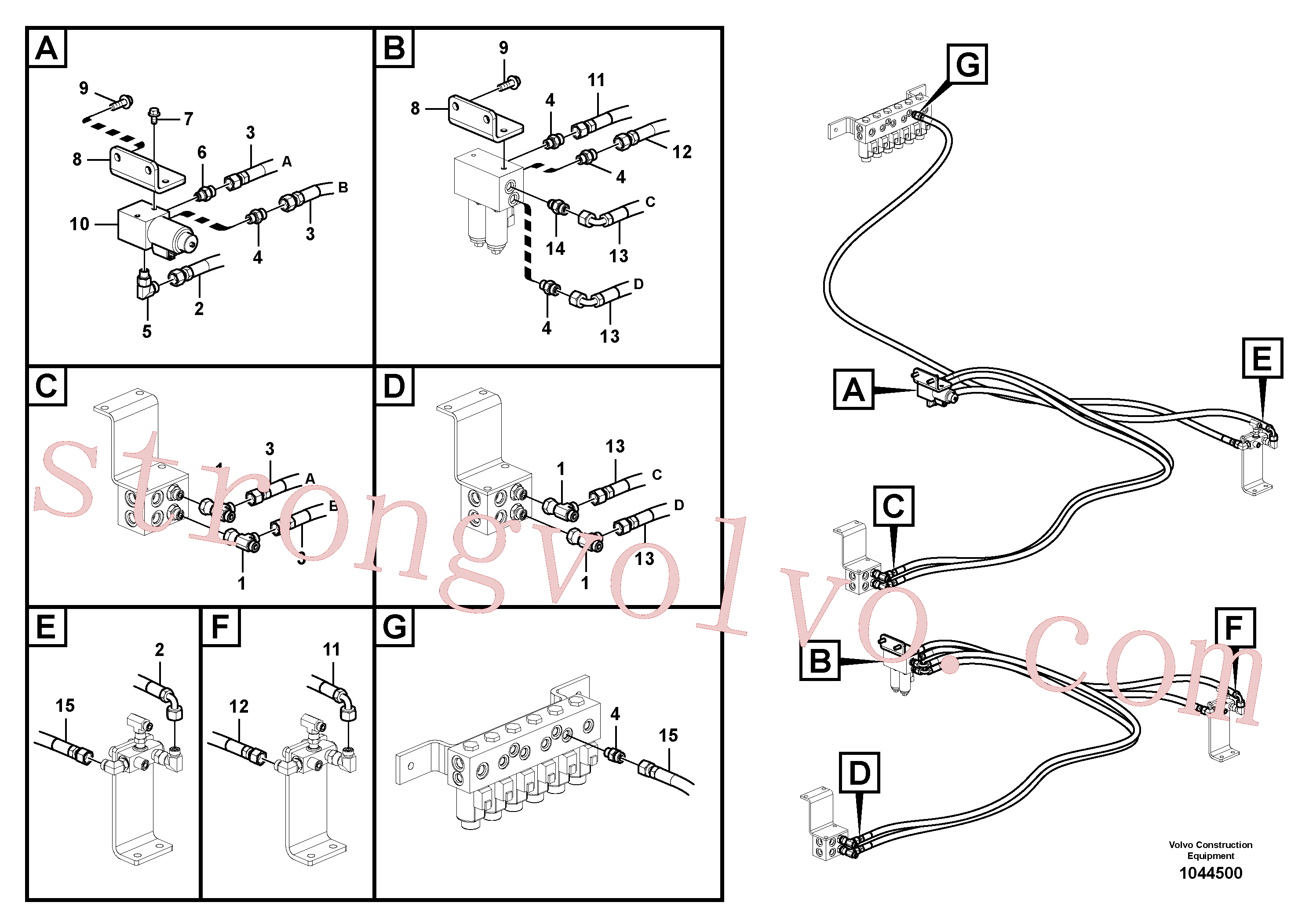 Volvo Montagem VOE14573094 Suporte Acessórios
