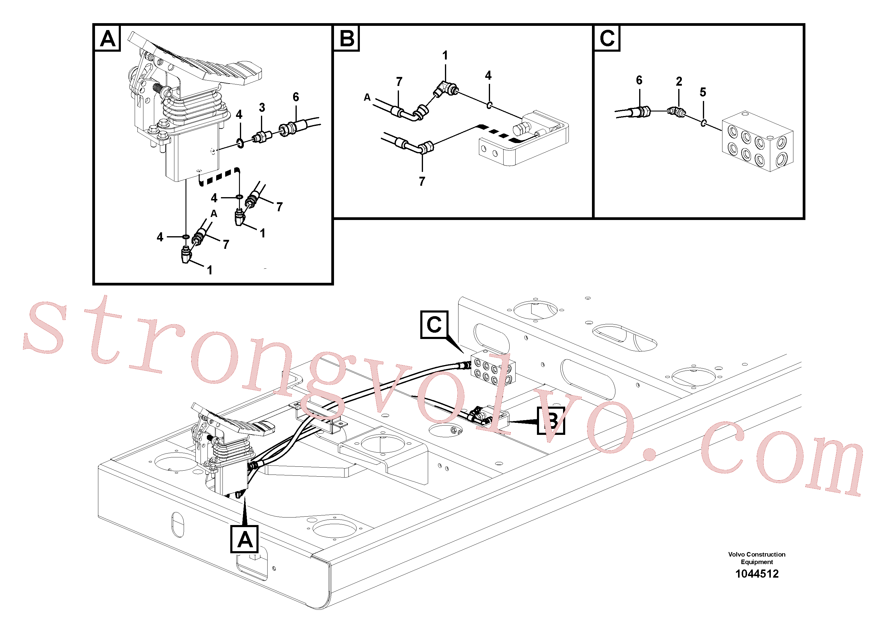 VOE14882298 Cotovelo Volvo escavadeira