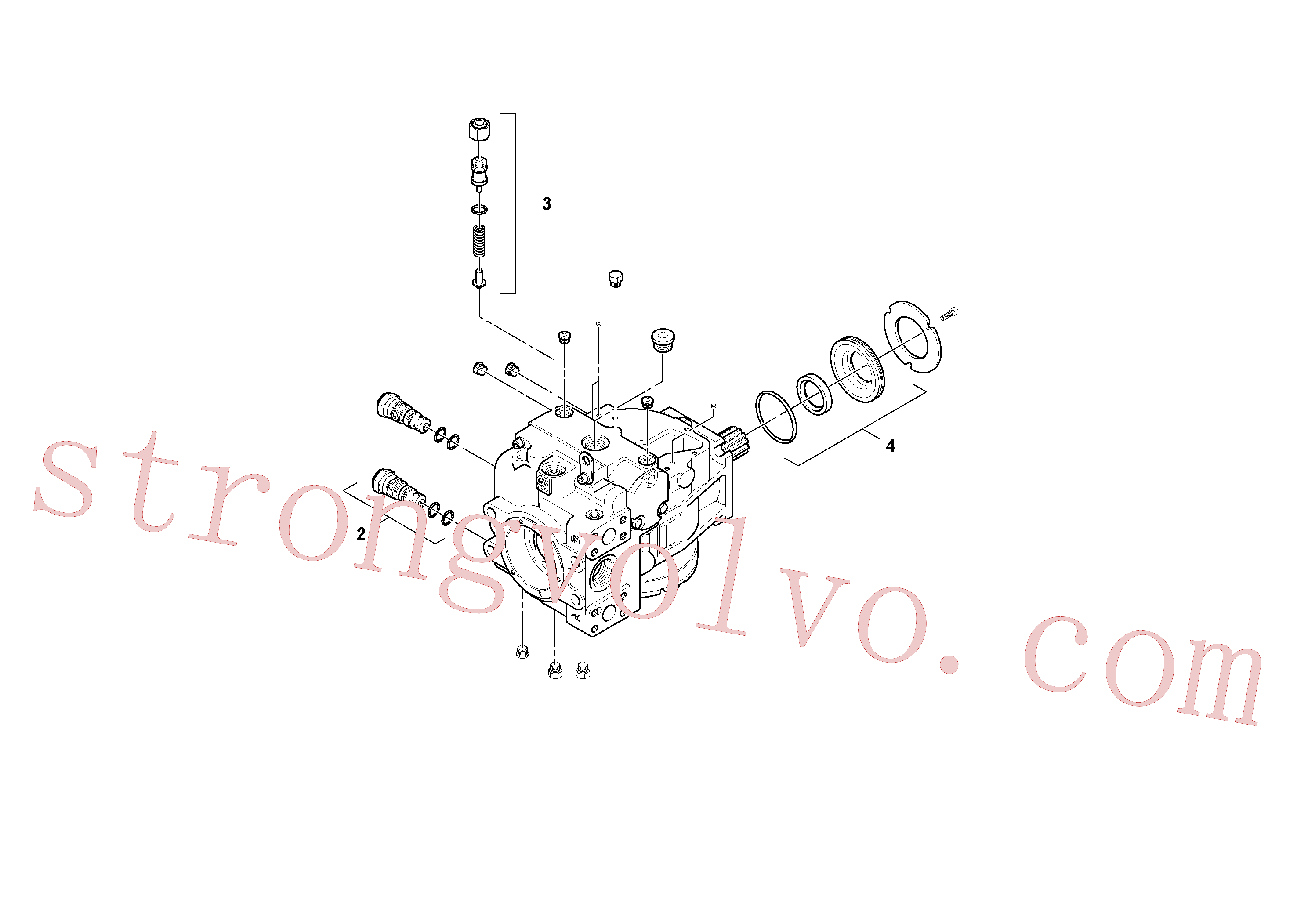 Atacado RM58921495 Válvula Volvo escavadeira