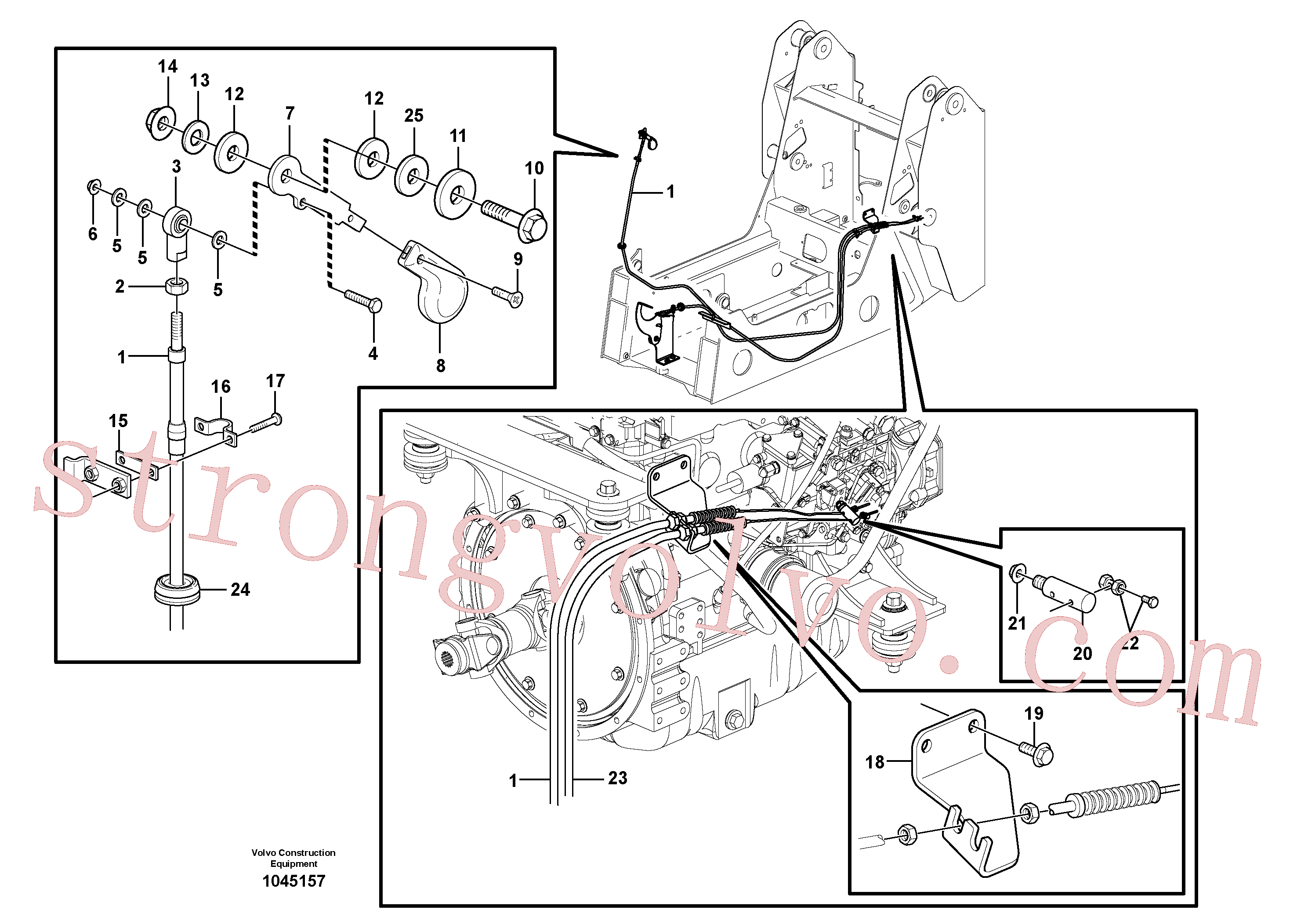 Volvo VOE996061 Flange screw Volvo Acessórios para escavadeira