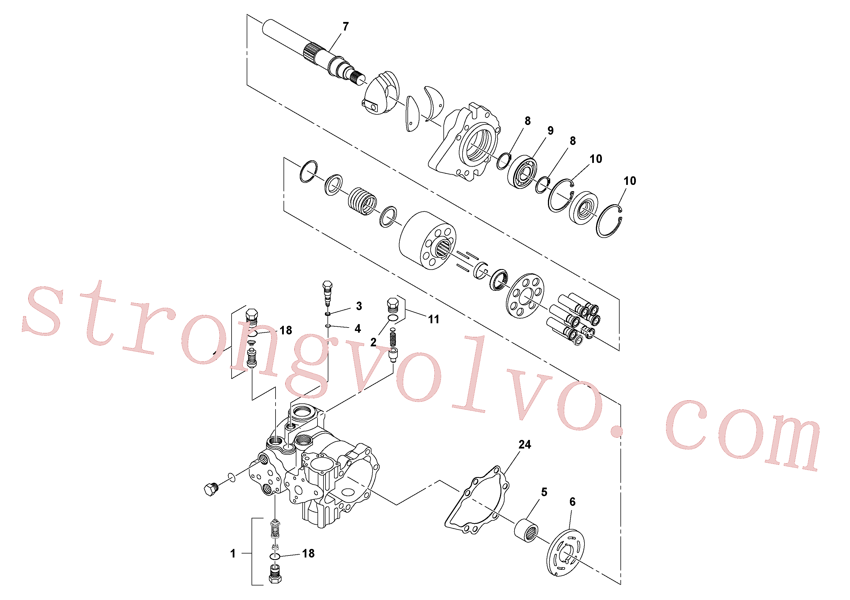 RM50278019 Volvo Bomba de vibração(1045201 Montagem)