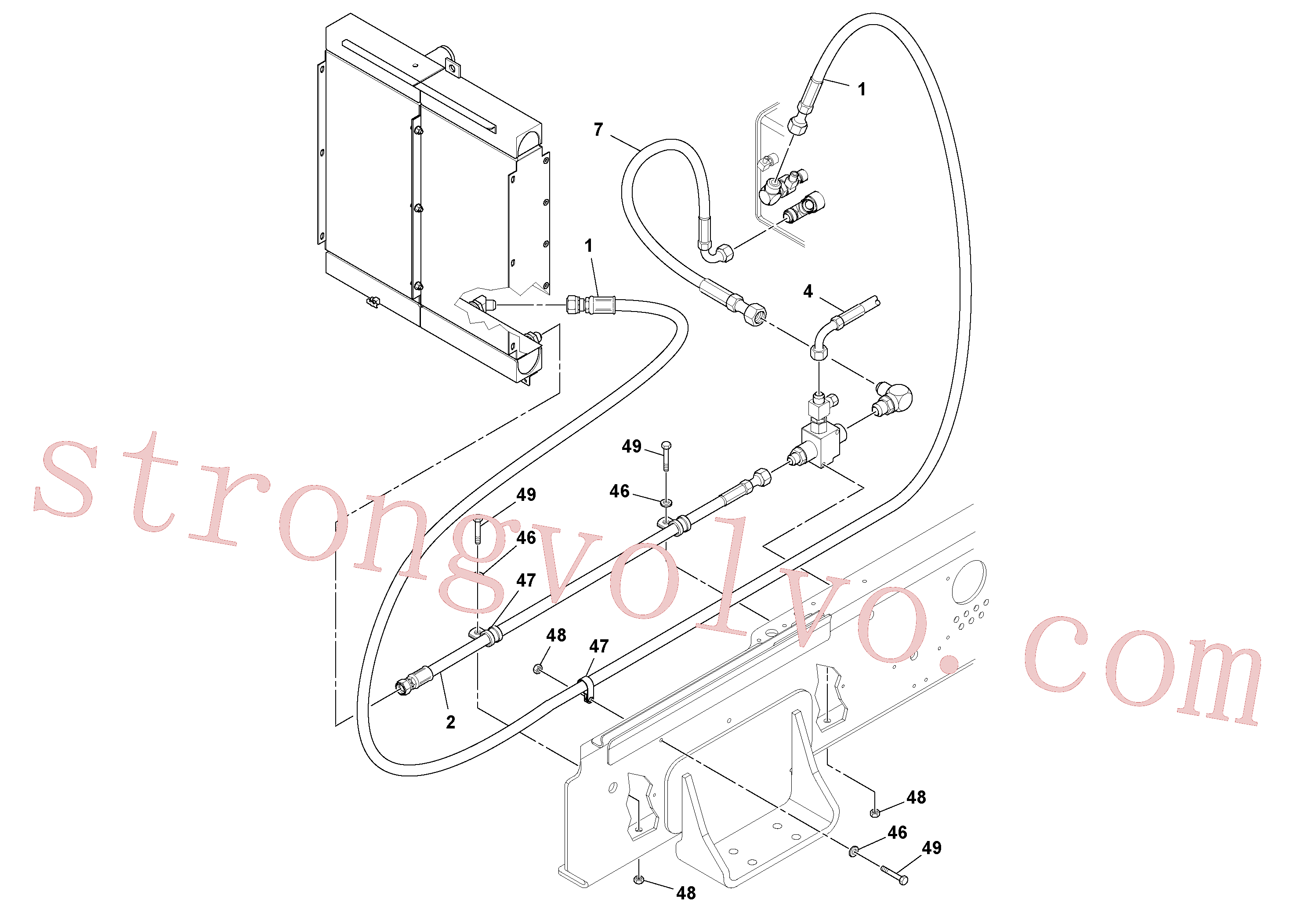 RM13207873 Volvo Instalação de mangueiras(1045239 Montagem)