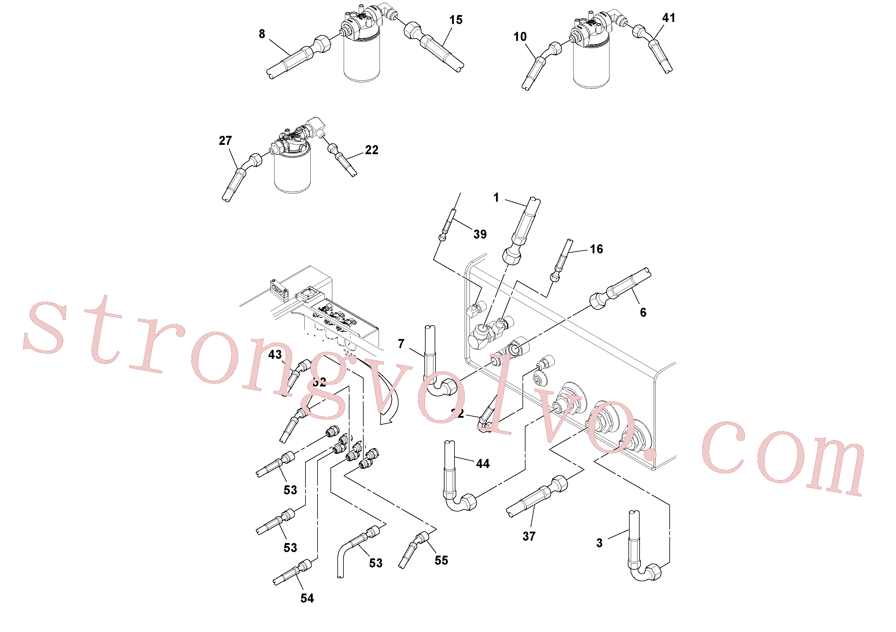 RM13204441 Volvo Instalação de mangueiras(1045242 Montagem)