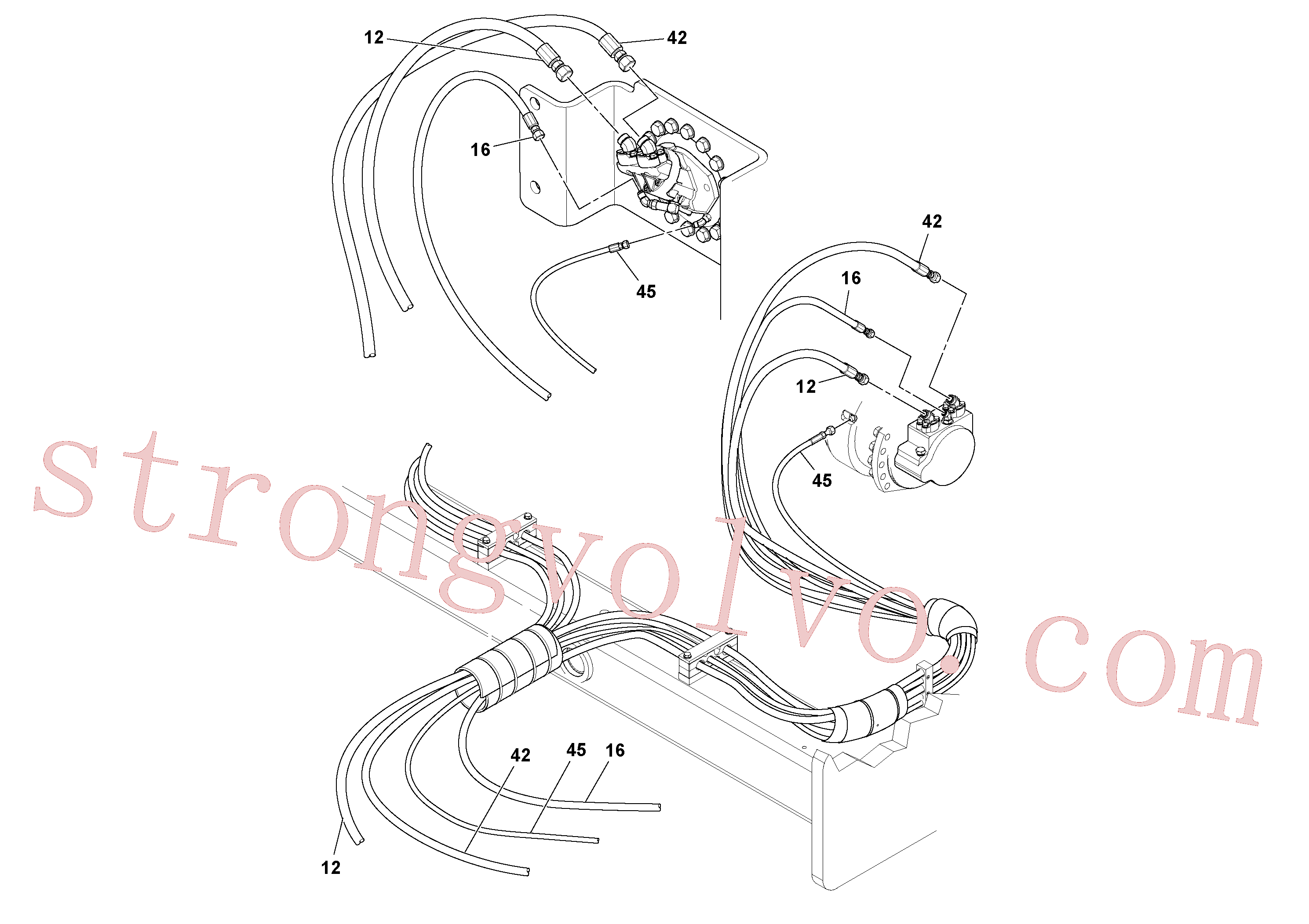 RM13319314 Volvo Instalação de mangueiras(1045245 Montagem)