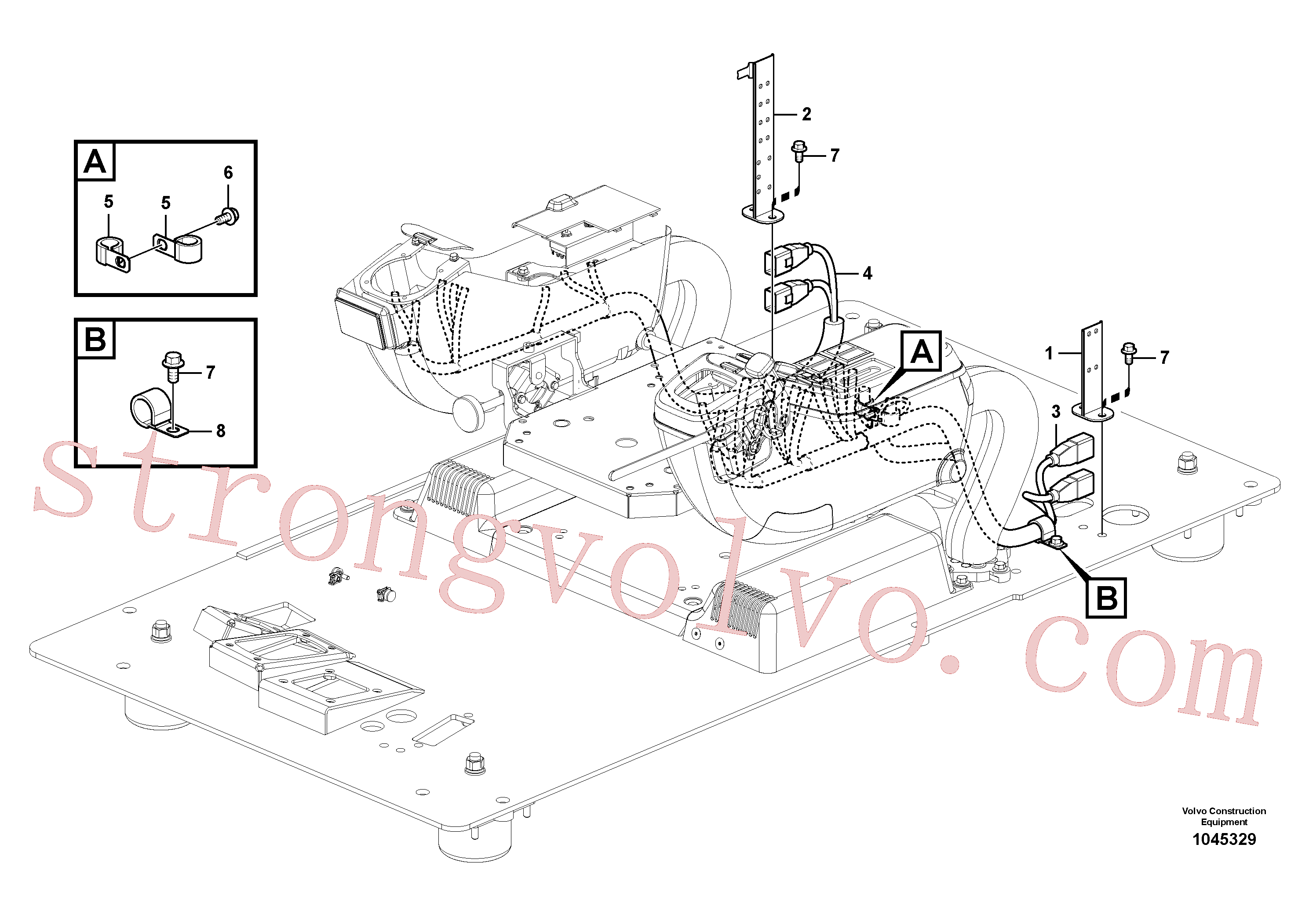 VOE14547765 Volvo Cablagem, painel de instrumentos(1045329 Montagem)