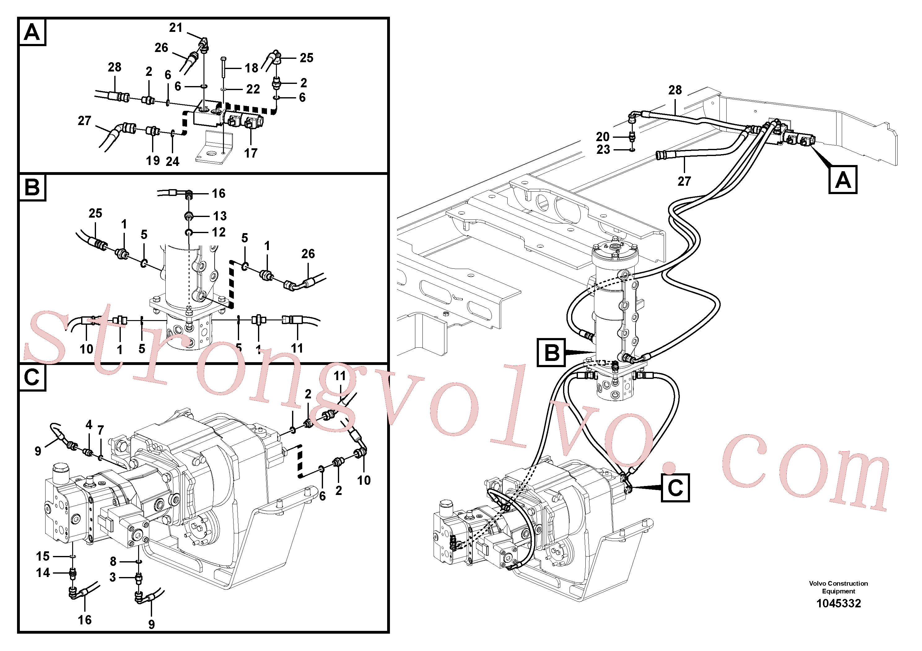 SA9453-03215 Volvo(1045332 Montagem)