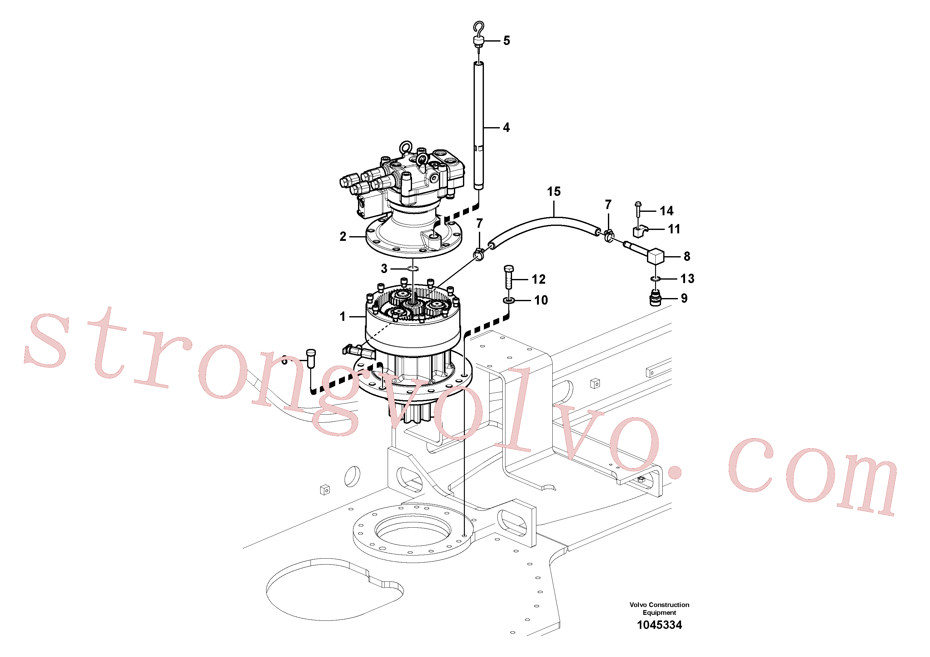 Atacado VOE14540907 Swing gearbox Volvo escavadeira