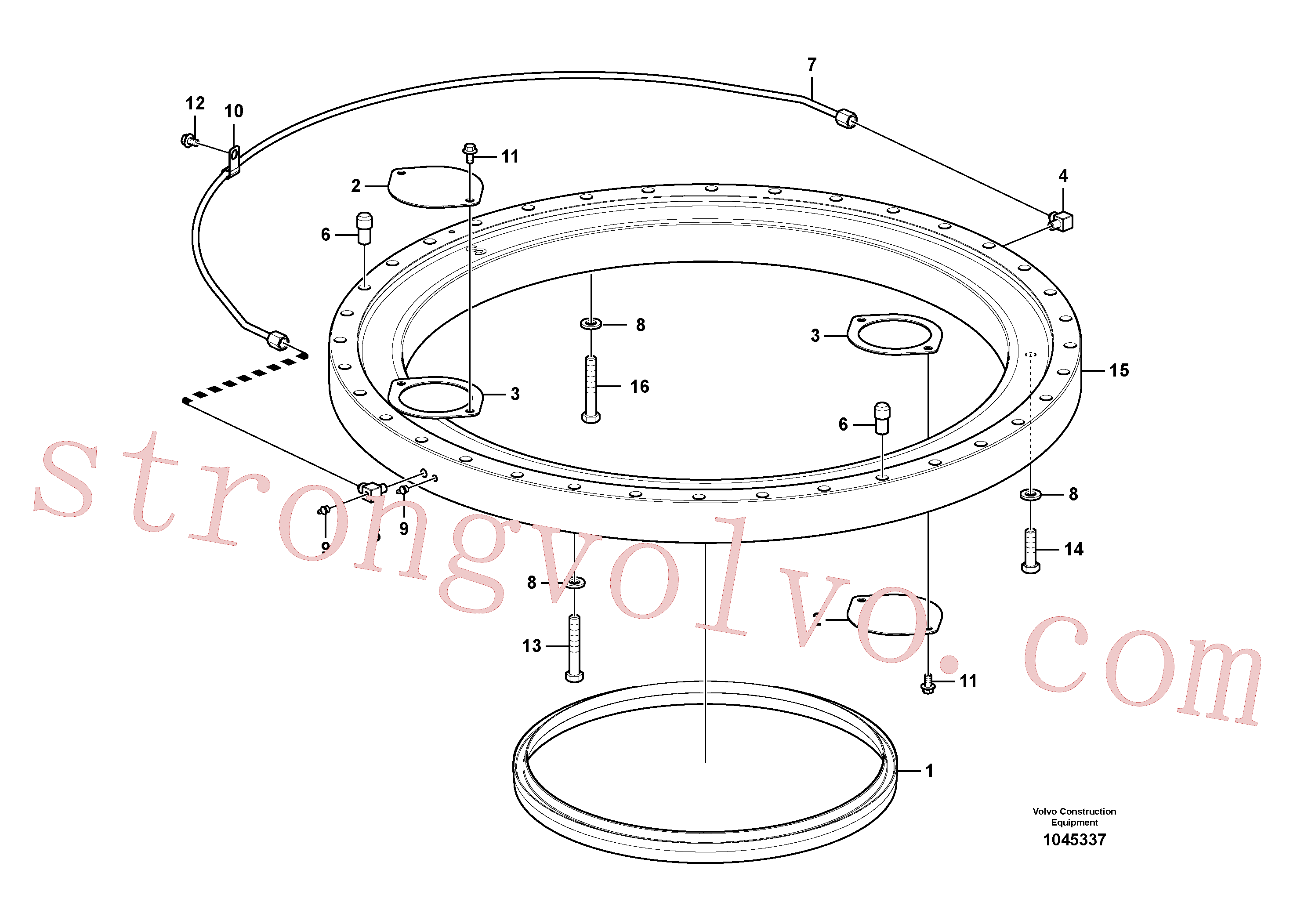 SA1050-63450 Volvo Sistema de articulação(1045337 Montagem)
