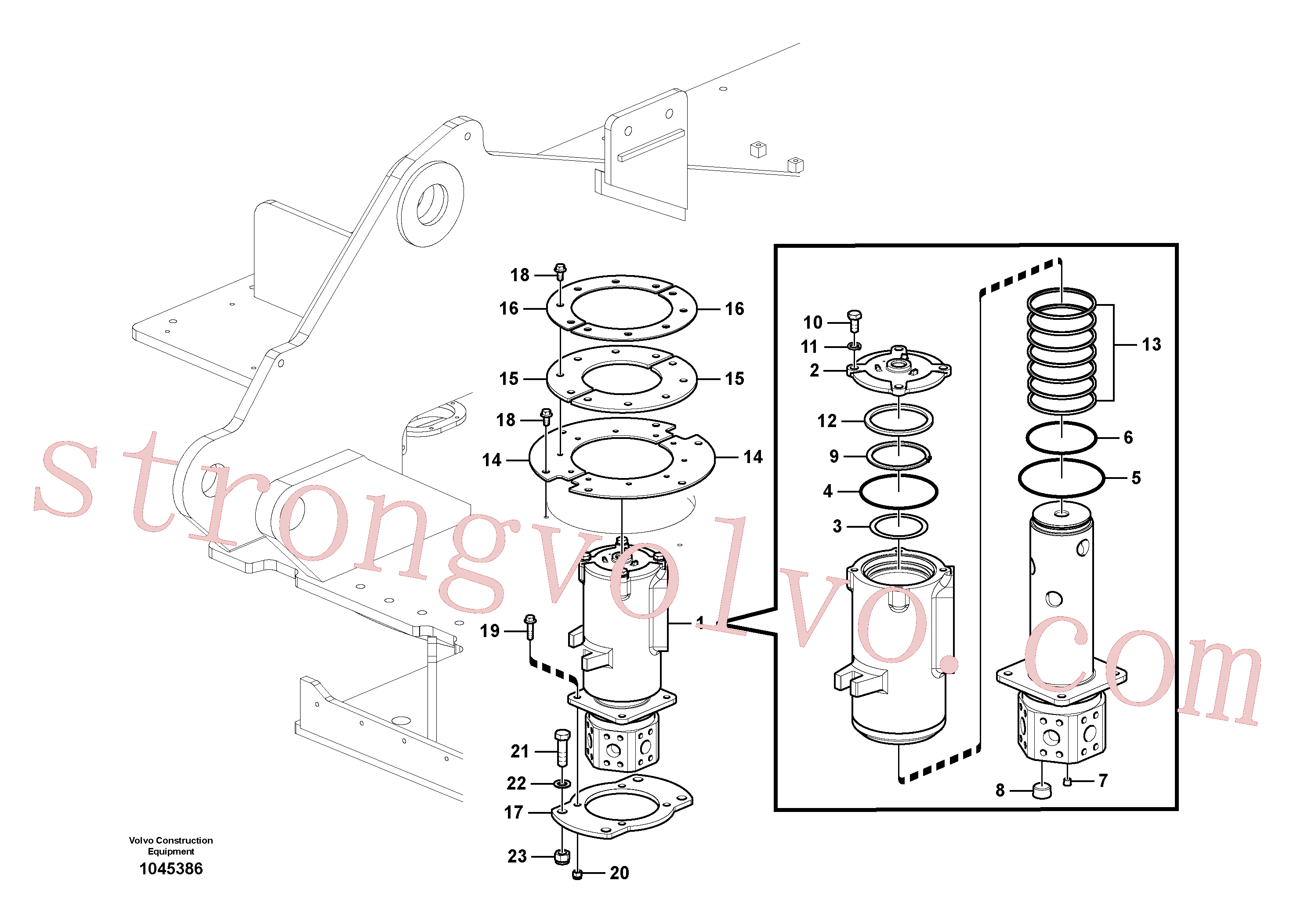 VOE992046 Volvo Rótula(1045386 Montagem)