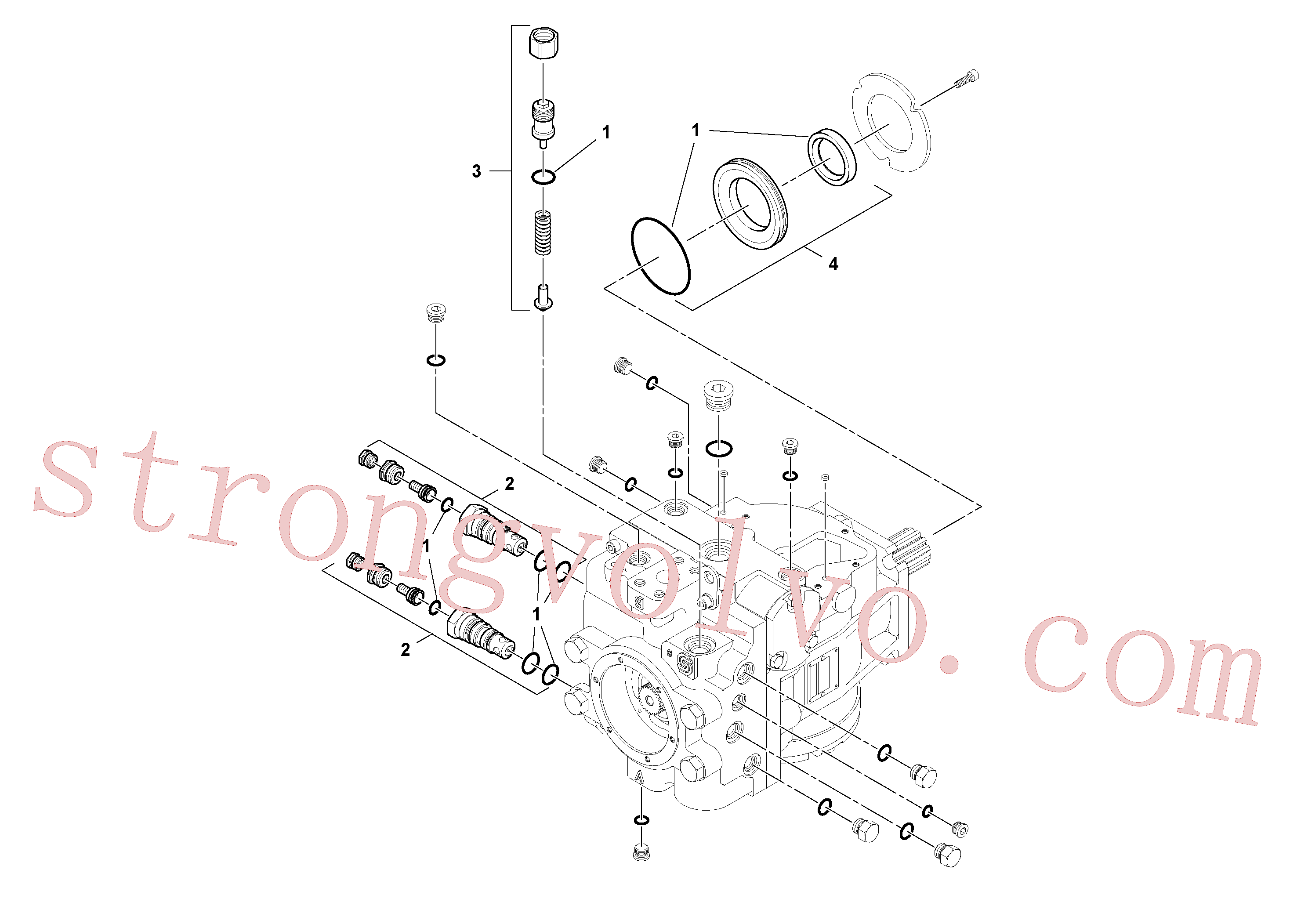RM58921495 Volvo Bomba de propulsão(1045417 Montagem)