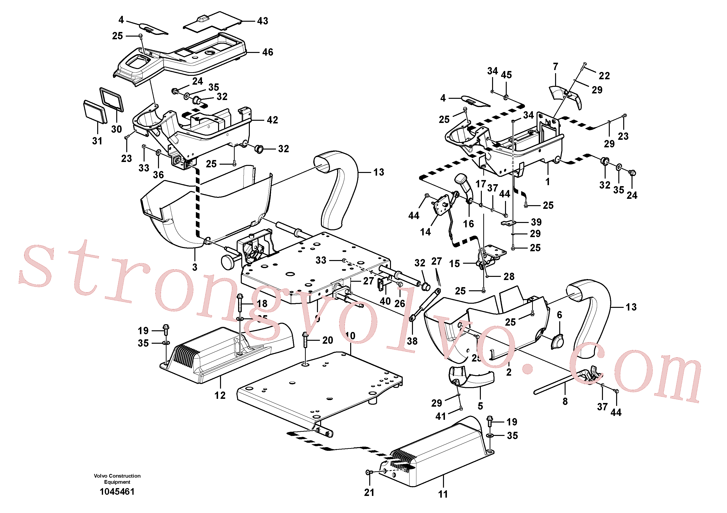 SA9323-01810 Volvo Painel de instrumentos, painel de comando(1045461 Montagem)
