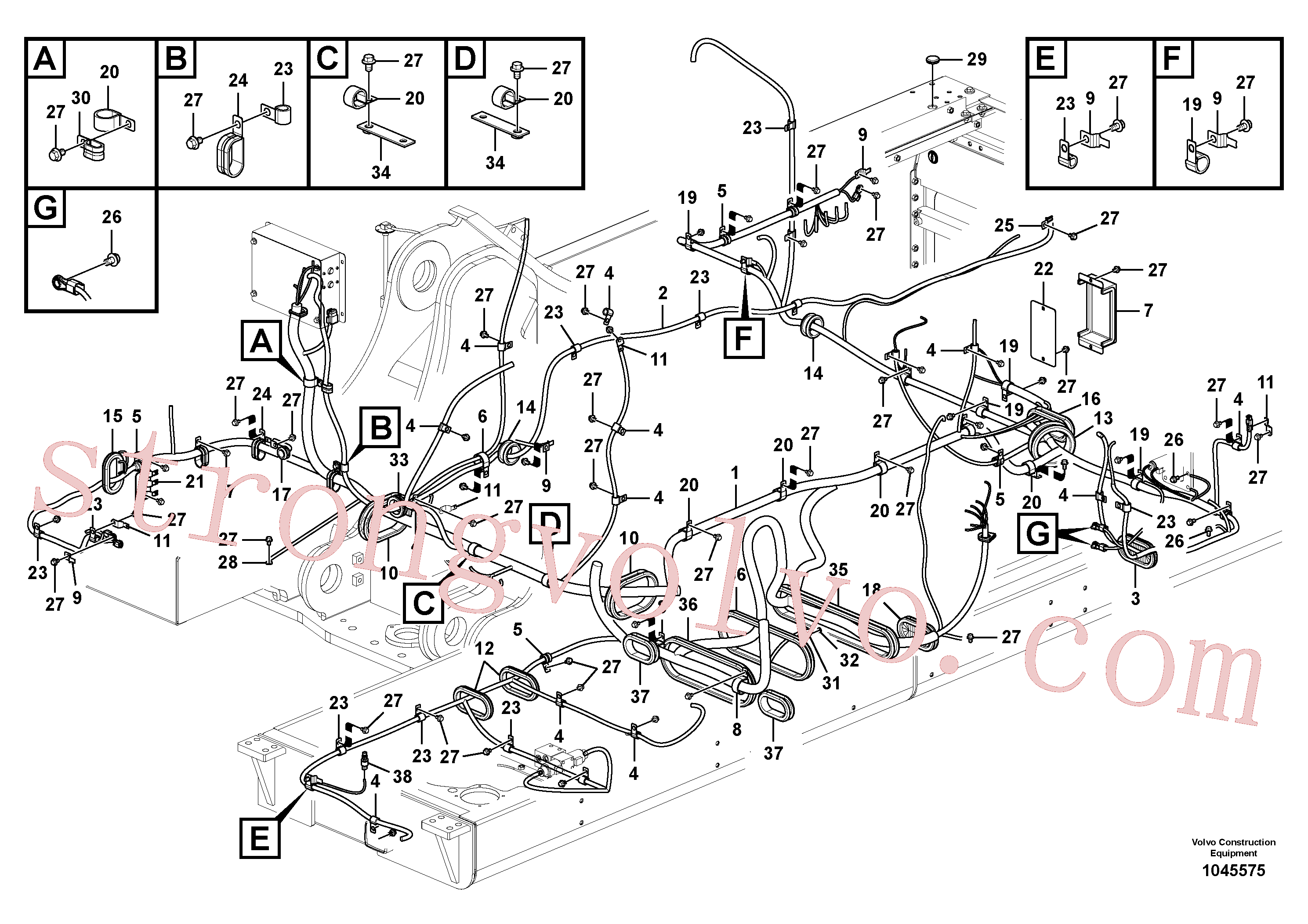 VOE14529396 Volvo Cablagem principal(1045575 Montagem)