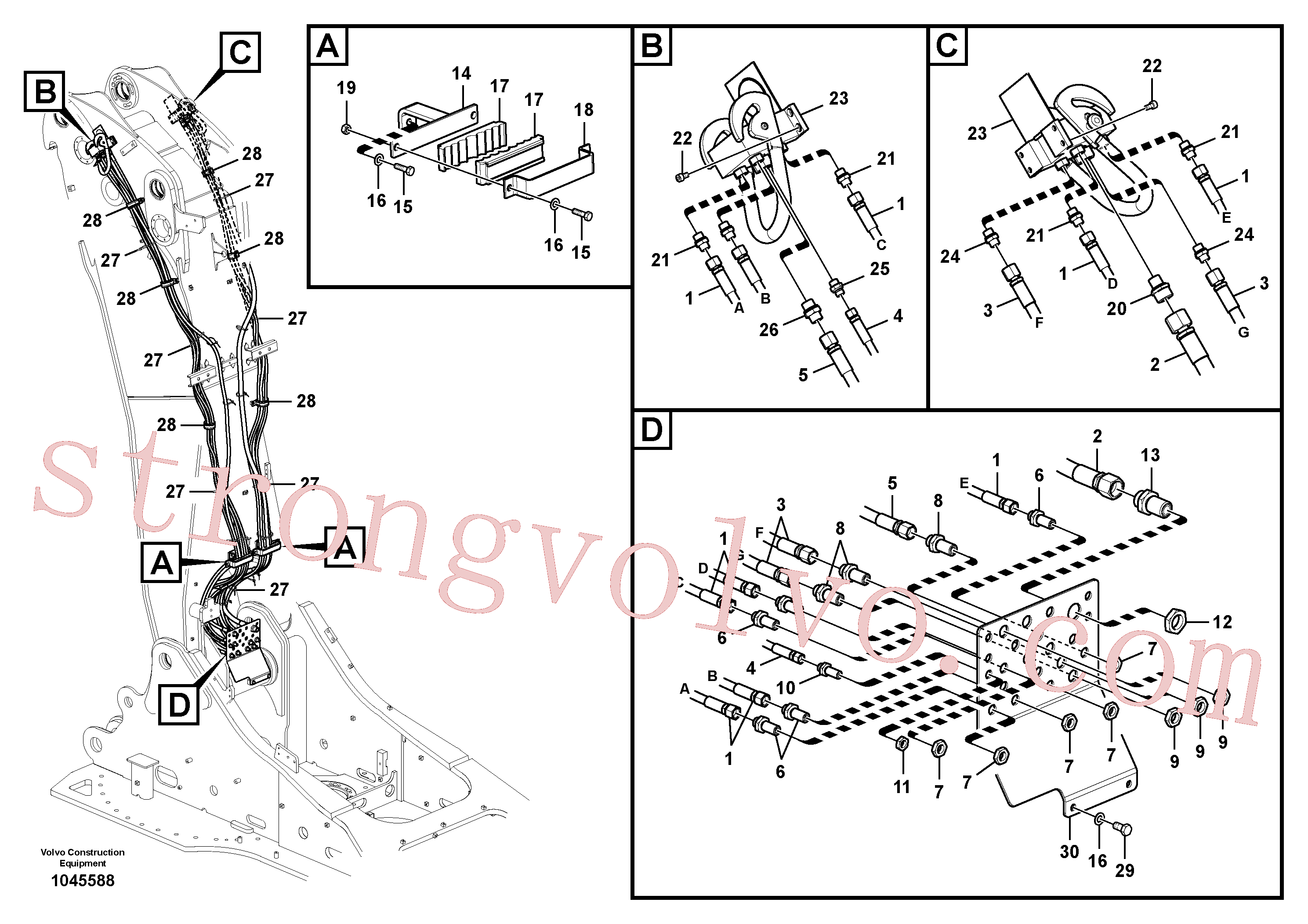 SA1174-55230 Volvo(1045588 Montagem)