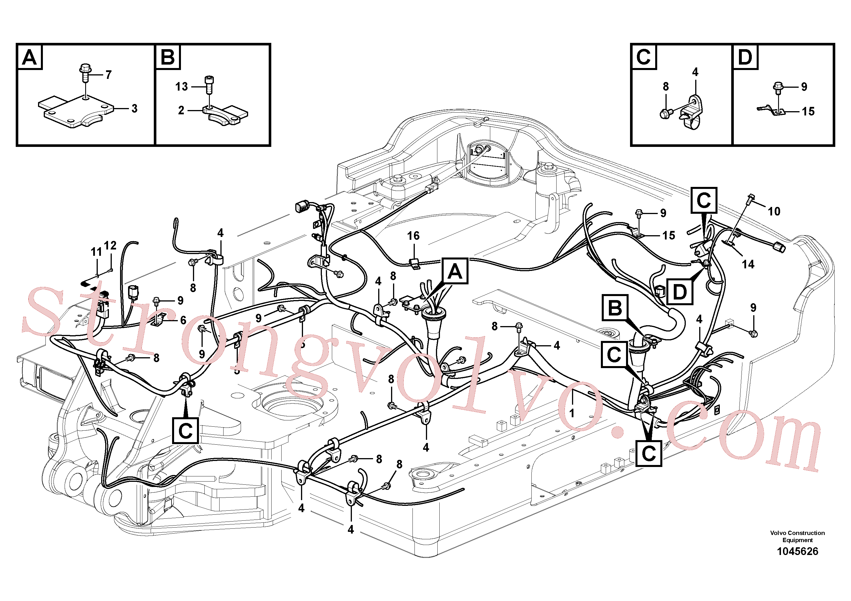 Volvo VOE984064 Parafuso soquete sext Volvo Acessórios para escavadeira