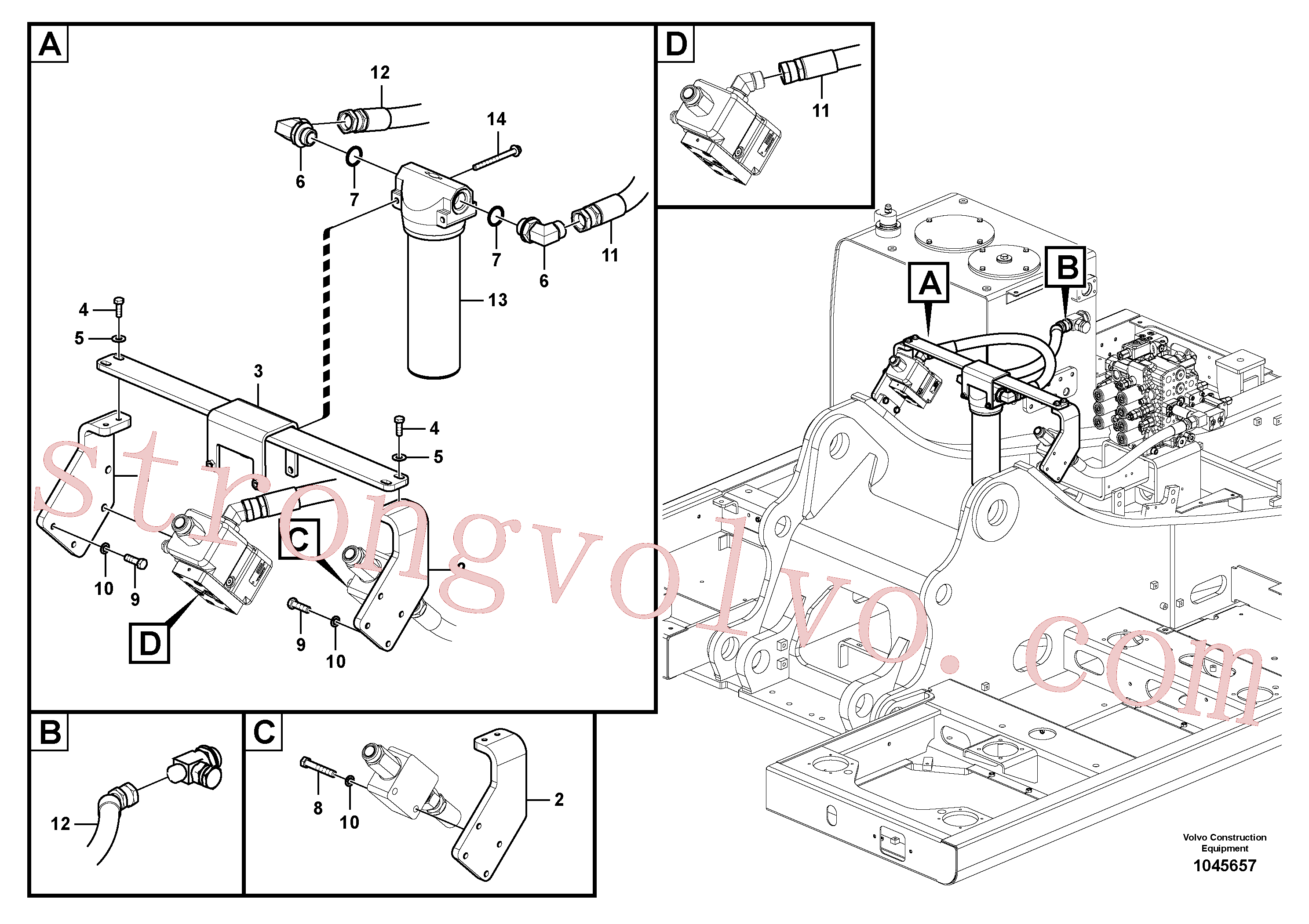 Volvo Montagem SA9413-11050 Cotovelo Acessórios