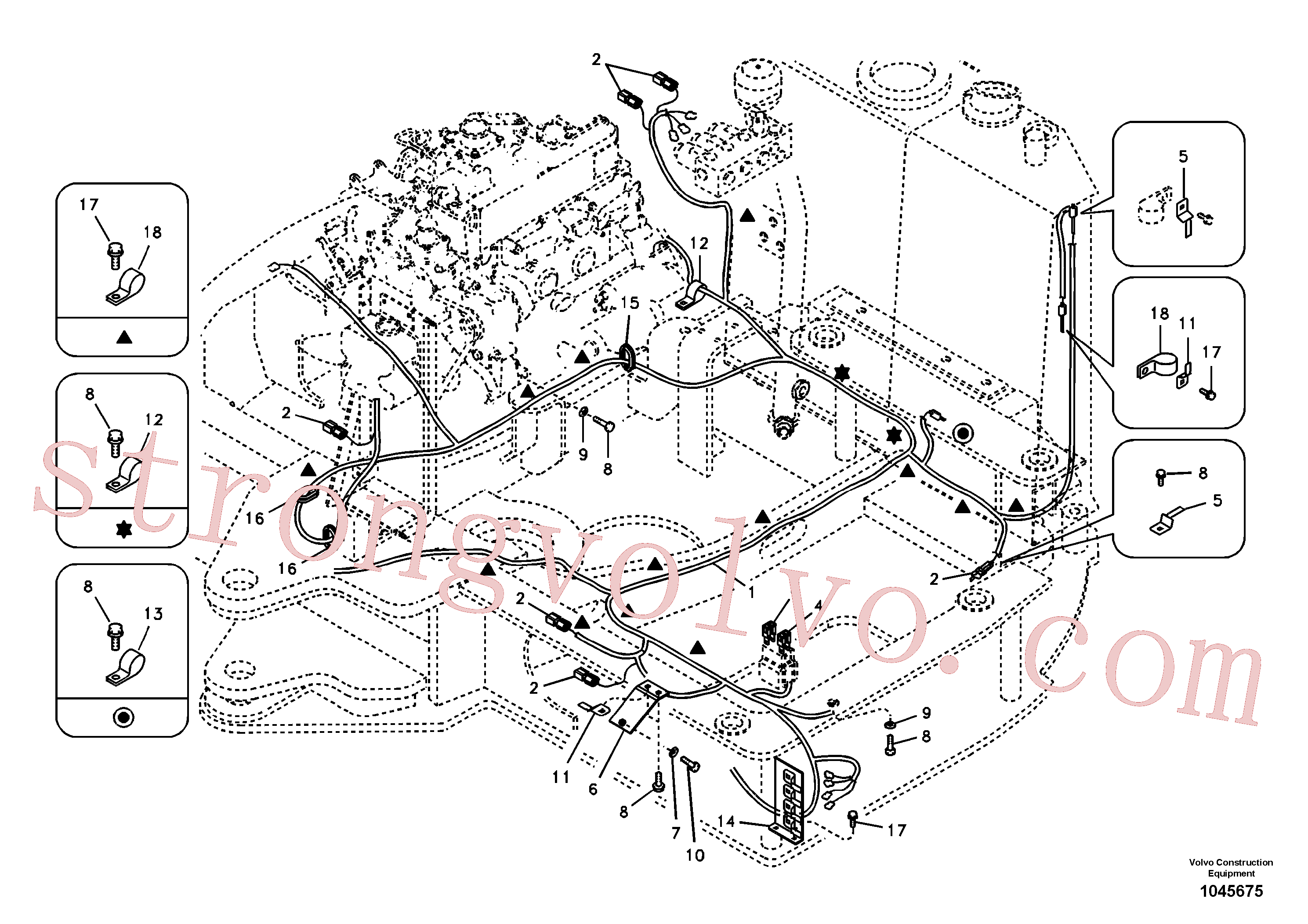Volvo VOE14524201 Passa muro Volvo Acessórios para escavadeira