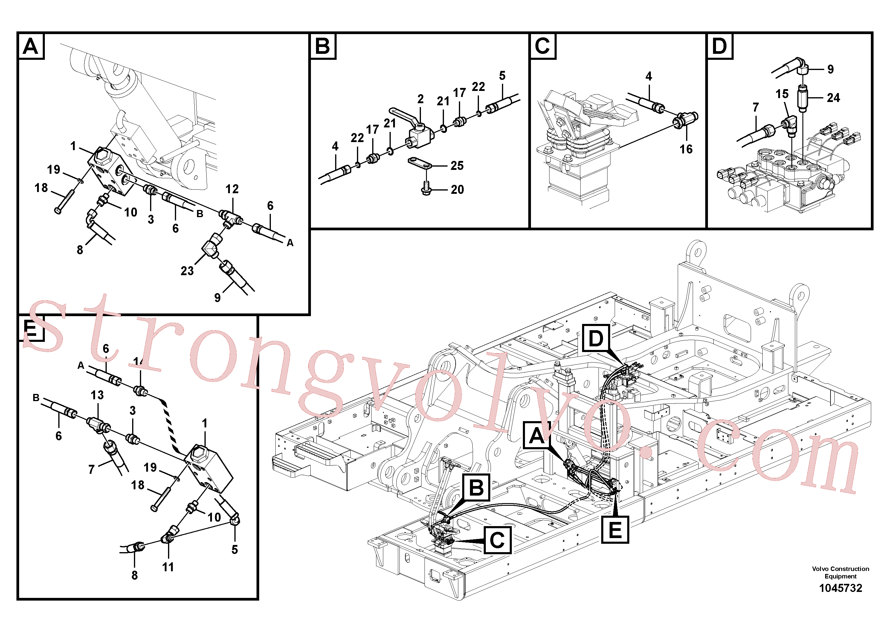 Volvo Acessórios para escavadeira VOE937574 Pilot Acessórios