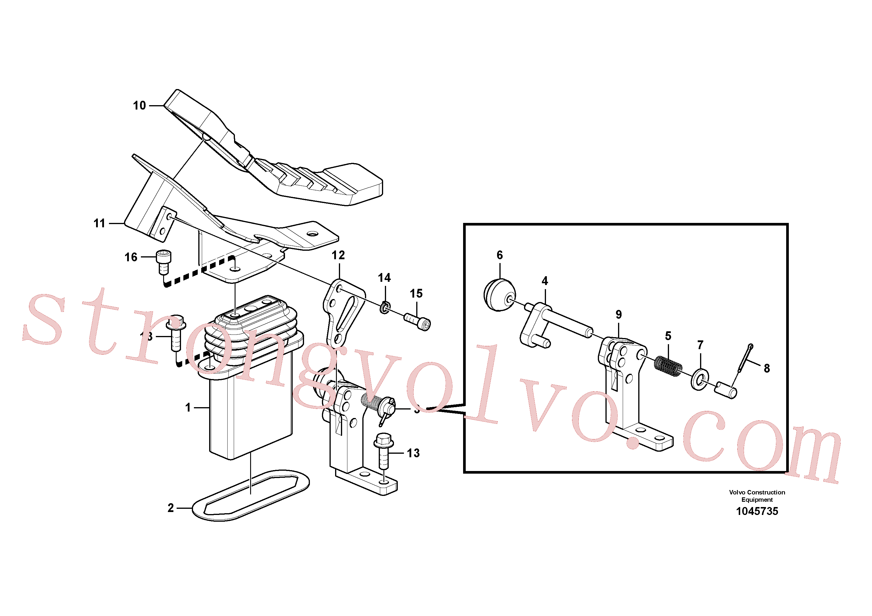 Volvo VOE14534438 Suporte Volvo Acessórios para escavadeira
