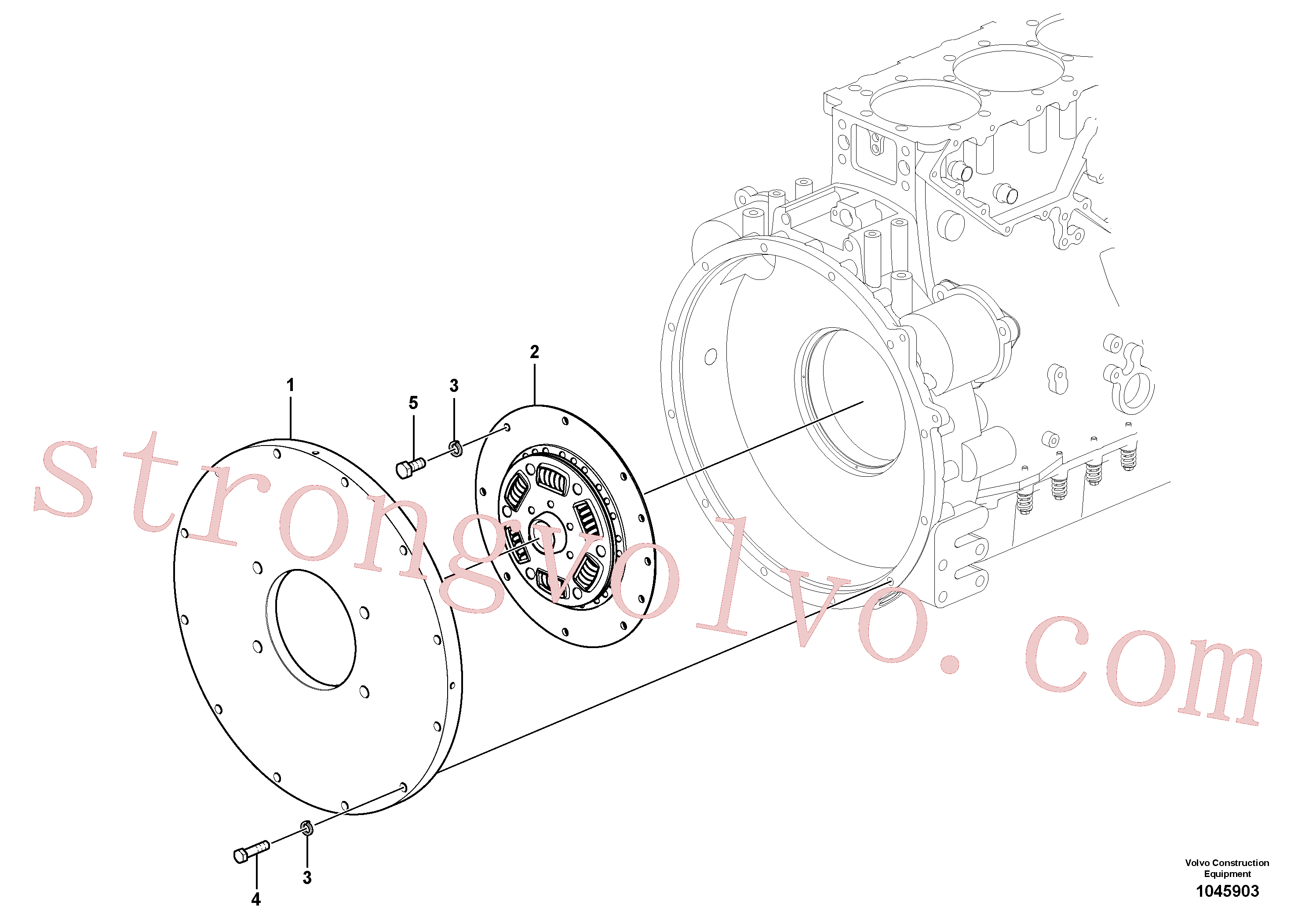 Atacado VOE14666971 Flange Volvo escavadeira