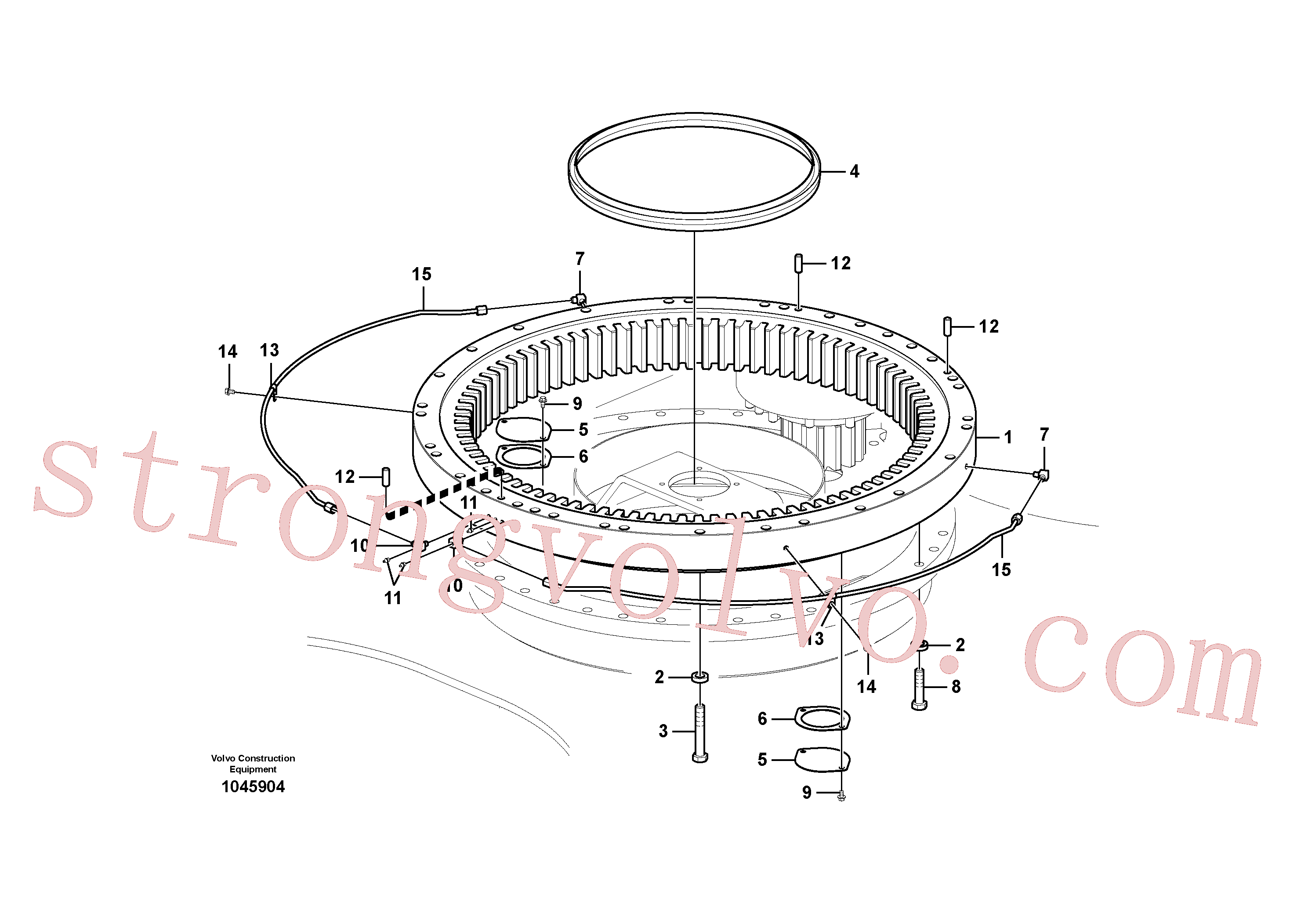 VOE14613284 Volvo Sistema de articulação(1045904 Montagem)