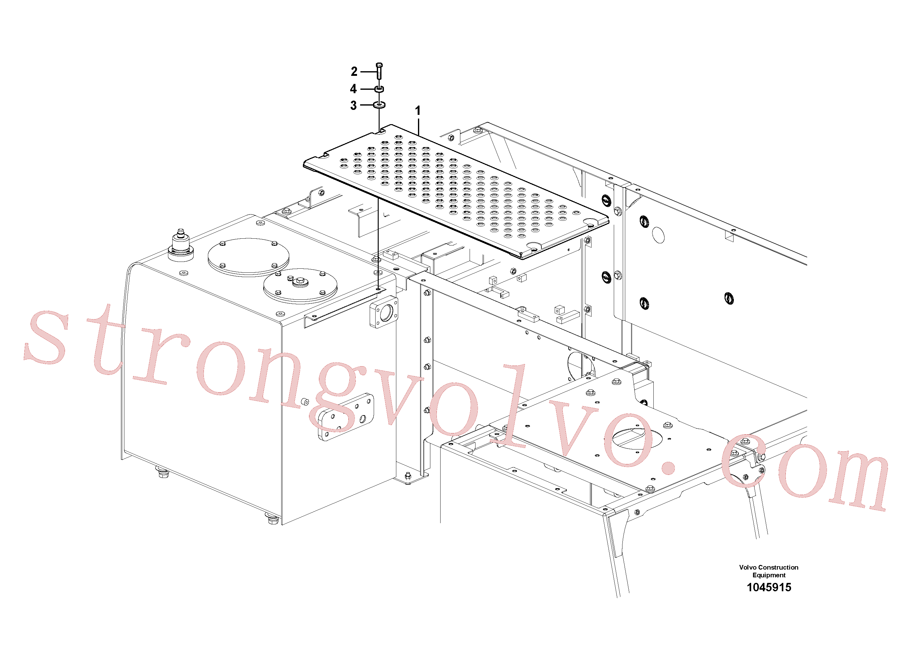 VOE14531016 Volvo Tampa, válvula de comando(1045915 Montagem)