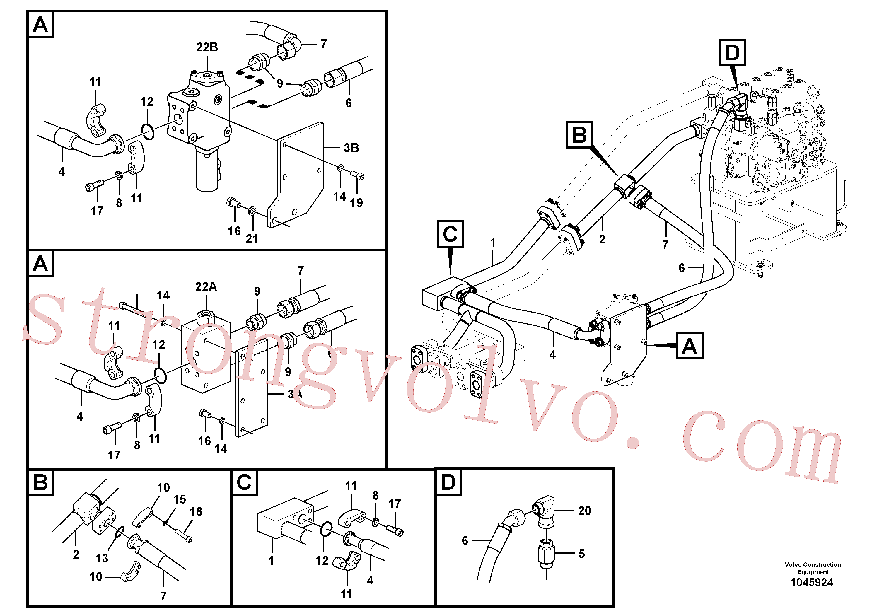 Volvo VOE14677534 Pipe Volvo Acessórios para escavadeira