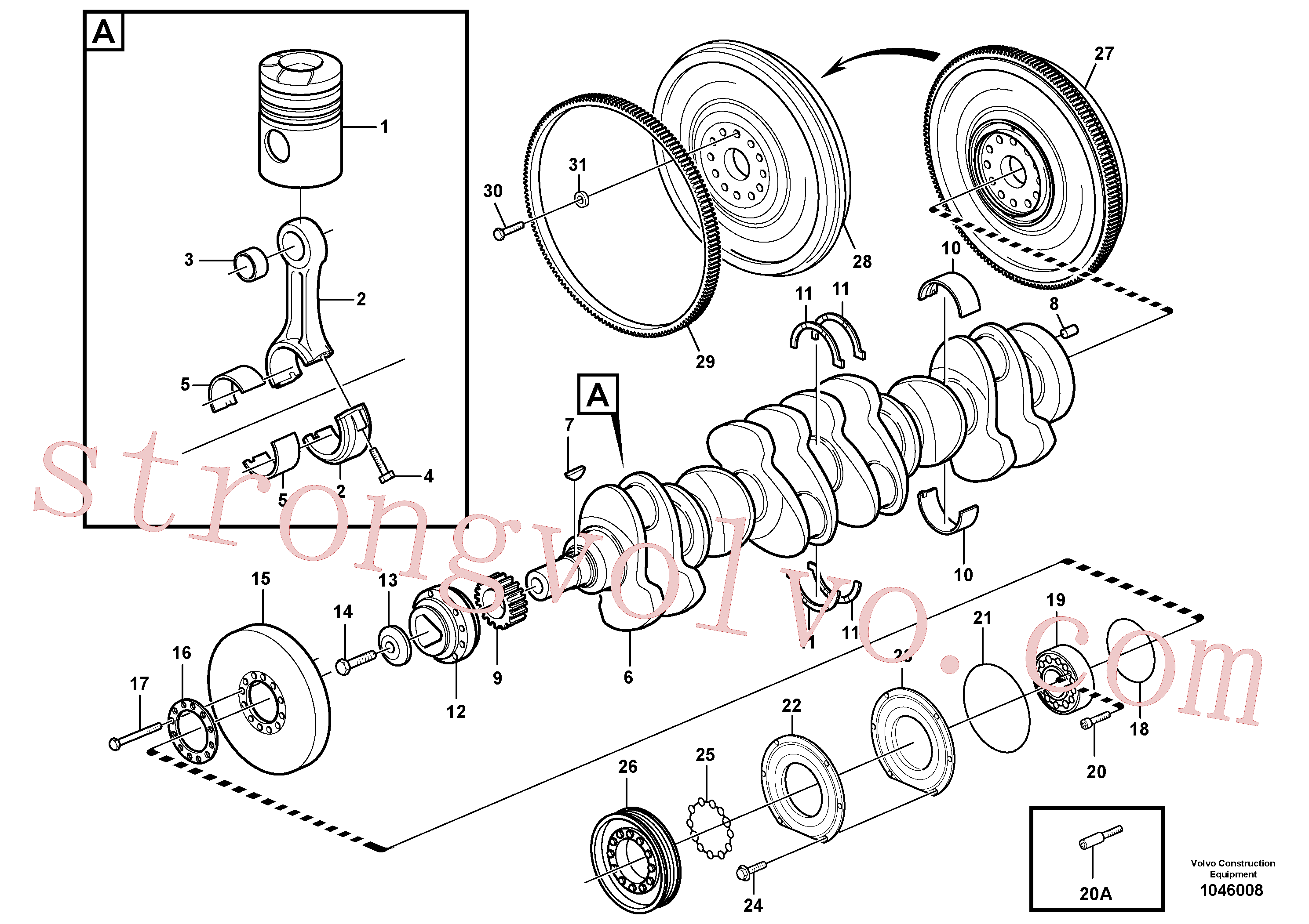 VOE976073 Volvo Cambota e peças associadas(1046008 Montagem)