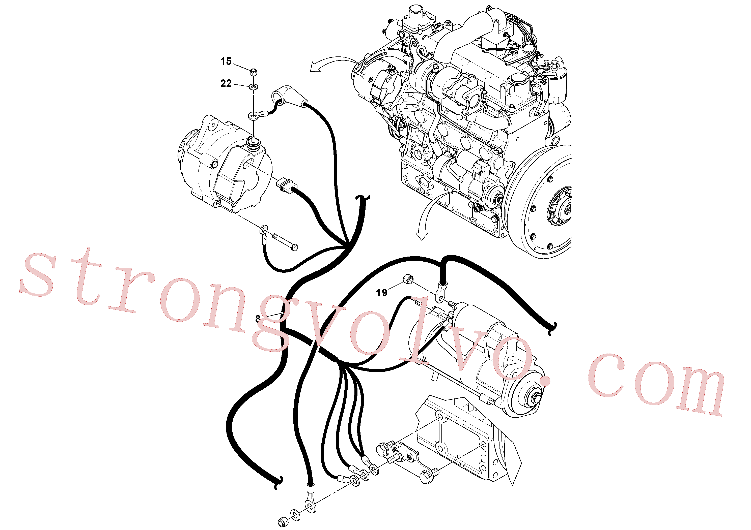 RM96704663 Volvo Instalação de cablagem(1046043 Montagem)