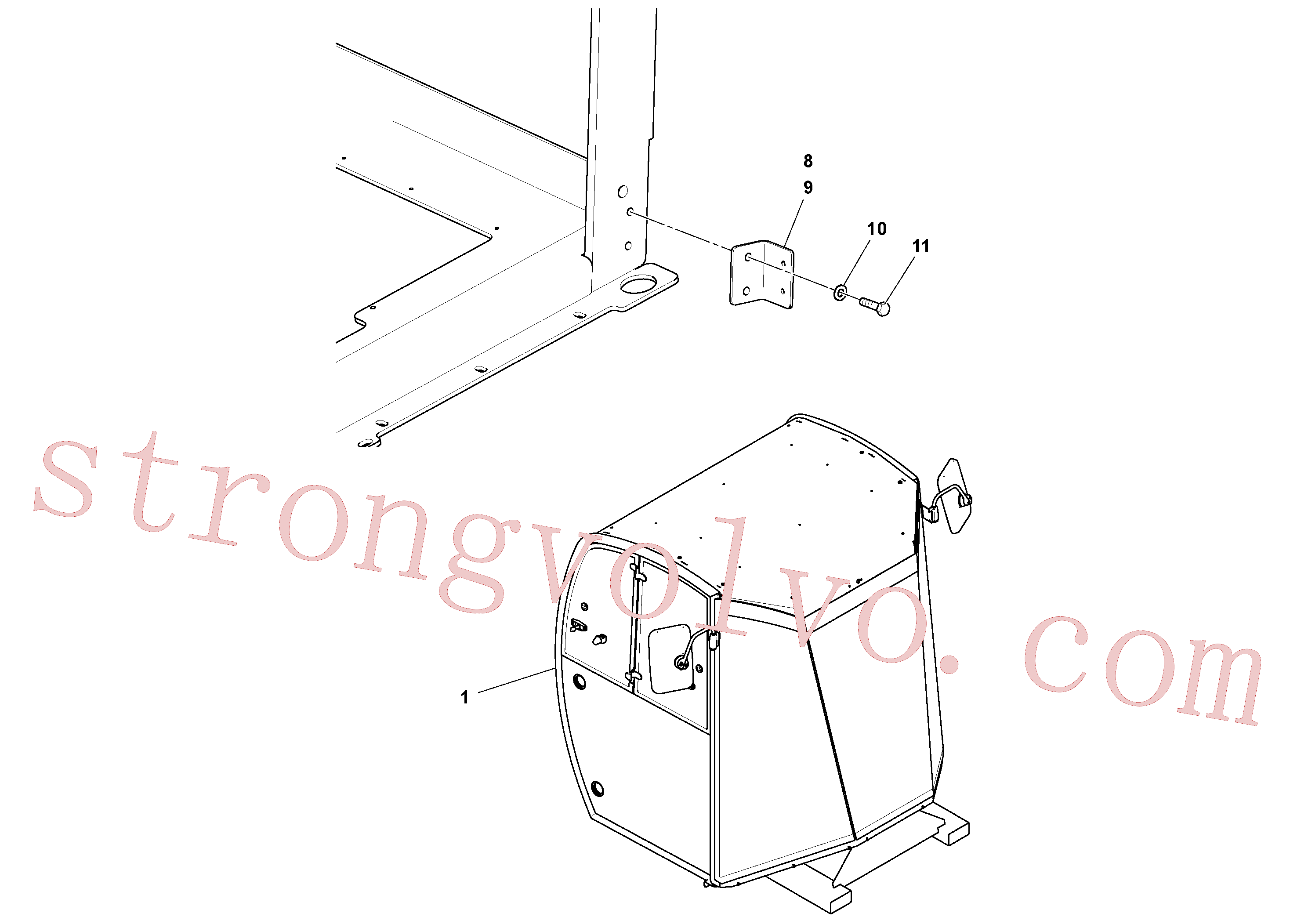 RM96702287 Parafuso sextavado Inscreva-se para Volvo Acessórios para escavadeira