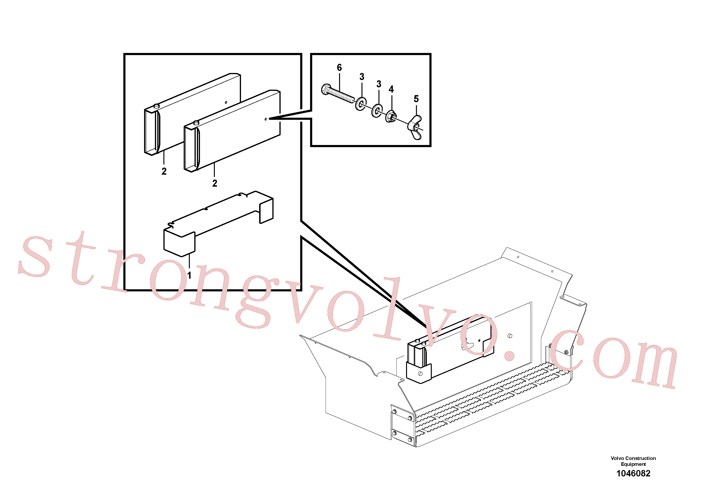 Volvo Acessórios para escavadeira ZM7098292 Porca borboleta Acessórios