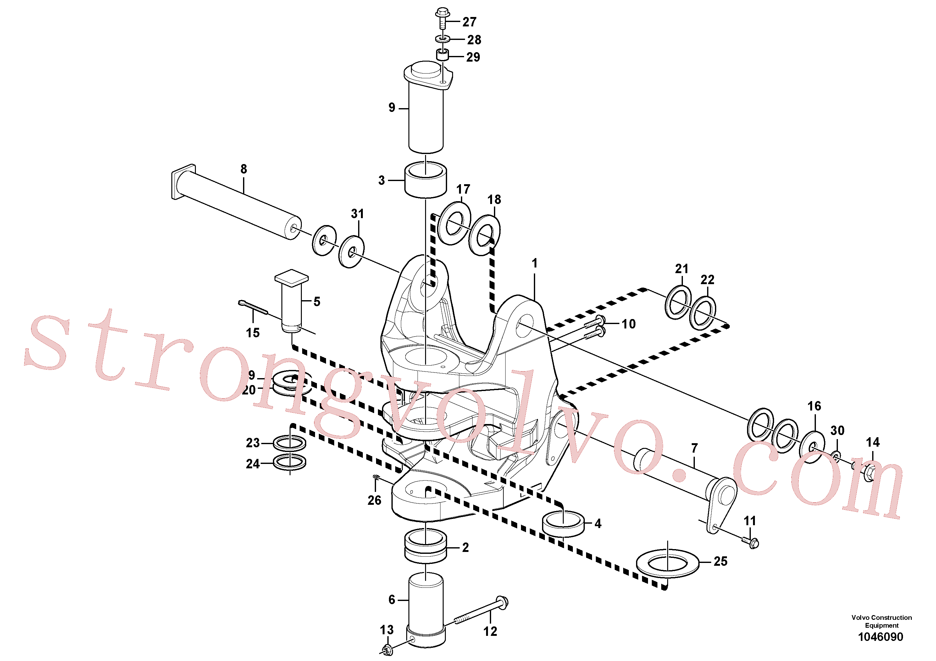 VOE11807491 Coupilha Volvo escavadeira