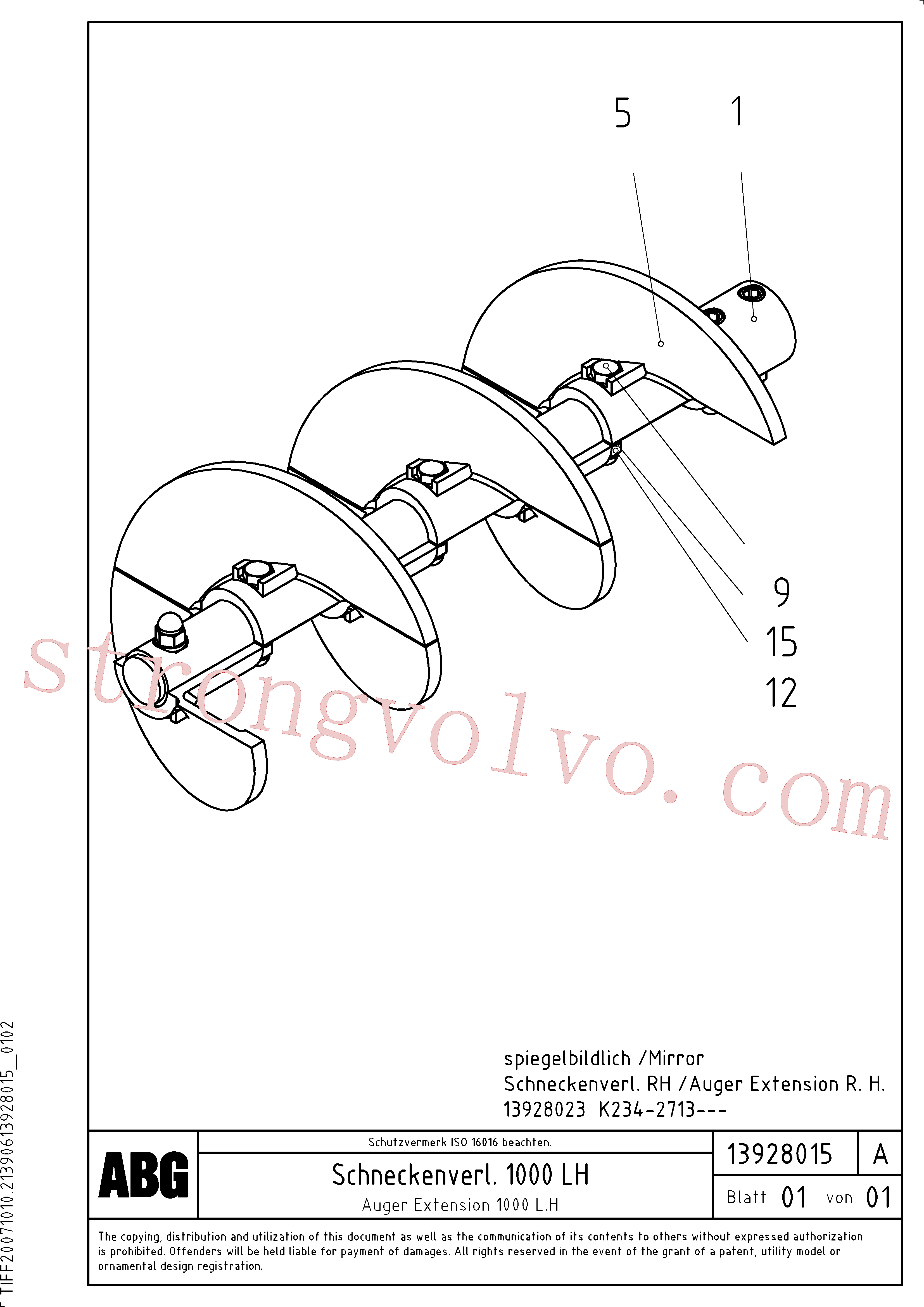 China Made RM80662554 Cobertura de proteção Volvo Acessórios para escavadeira