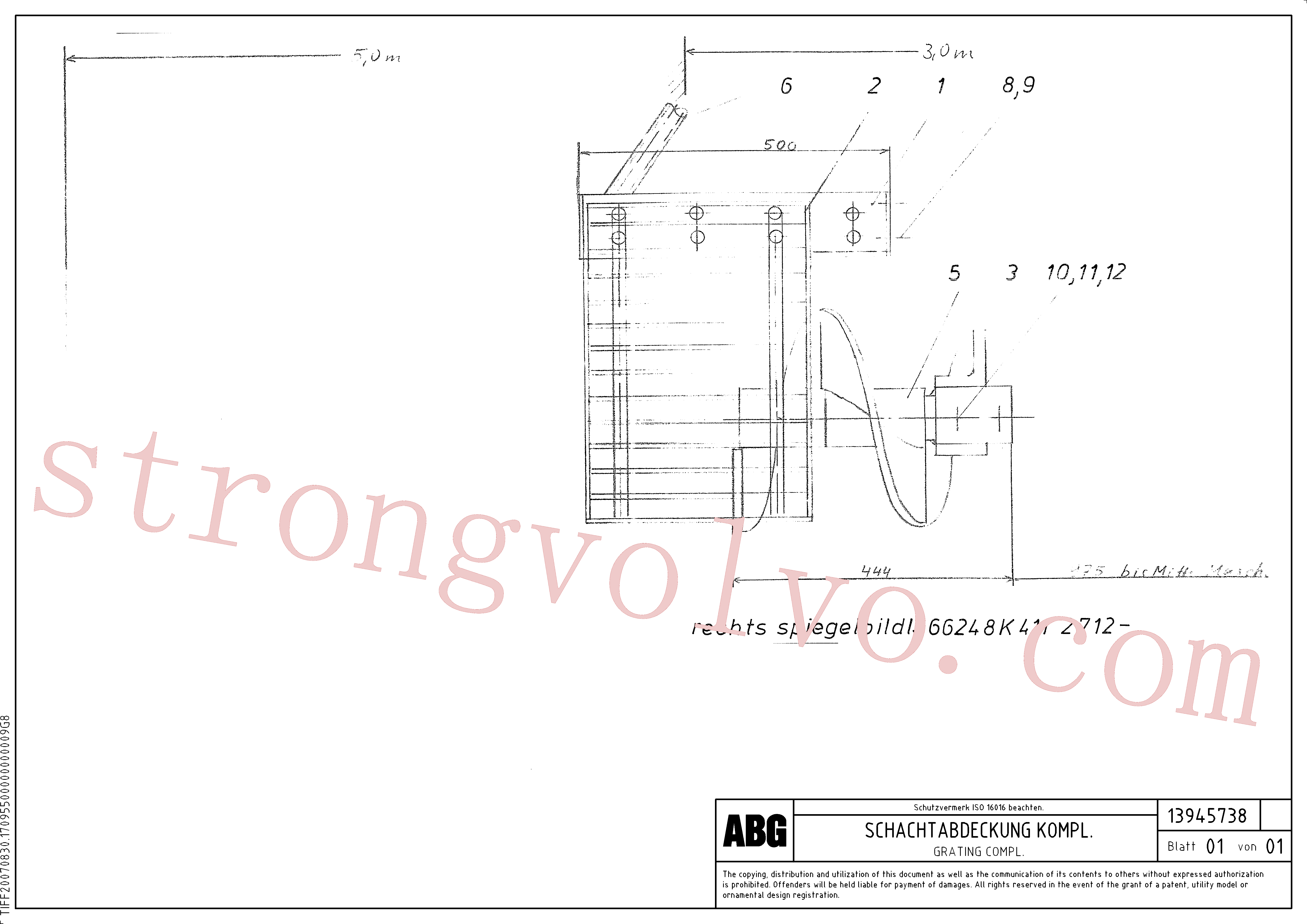 Atacado RM13939749 Parafuso sem-fim Volvo escavadeira