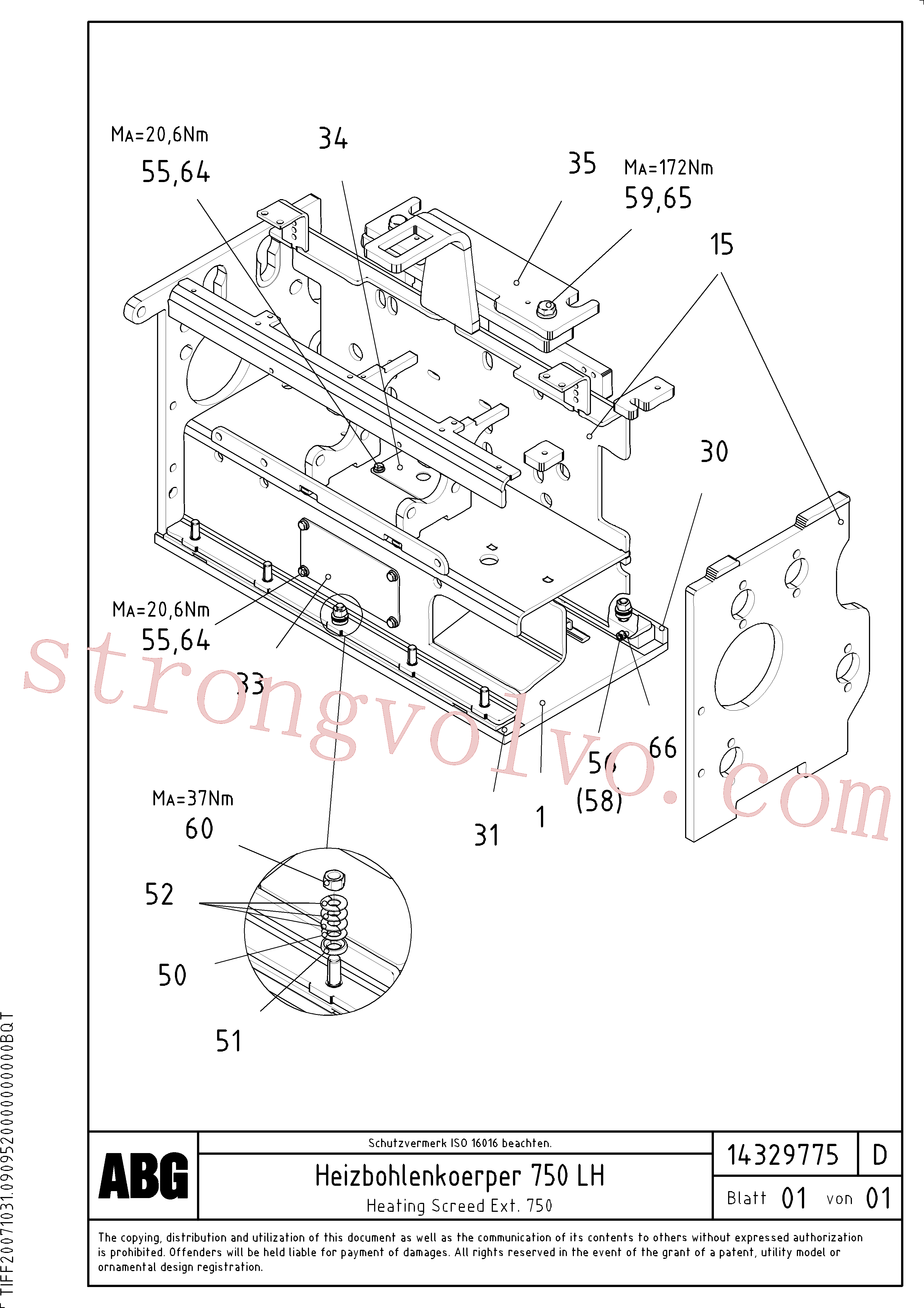 China Made RM80853997 Parafuso soquete sext Volvo Acessórios para escavadeira