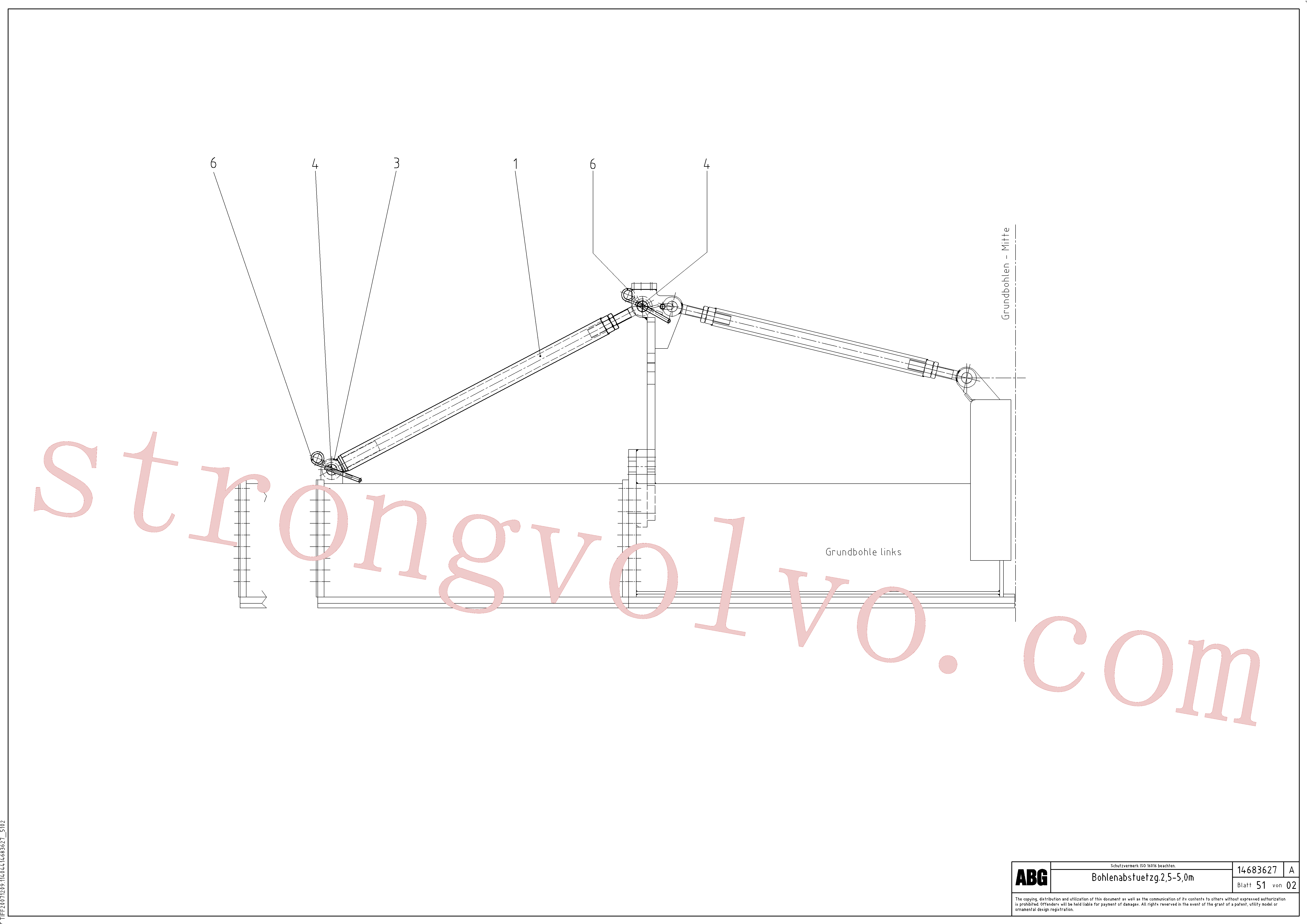 China Made RM96724331 Porca sextavada Volvo Acessórios para escavadeira