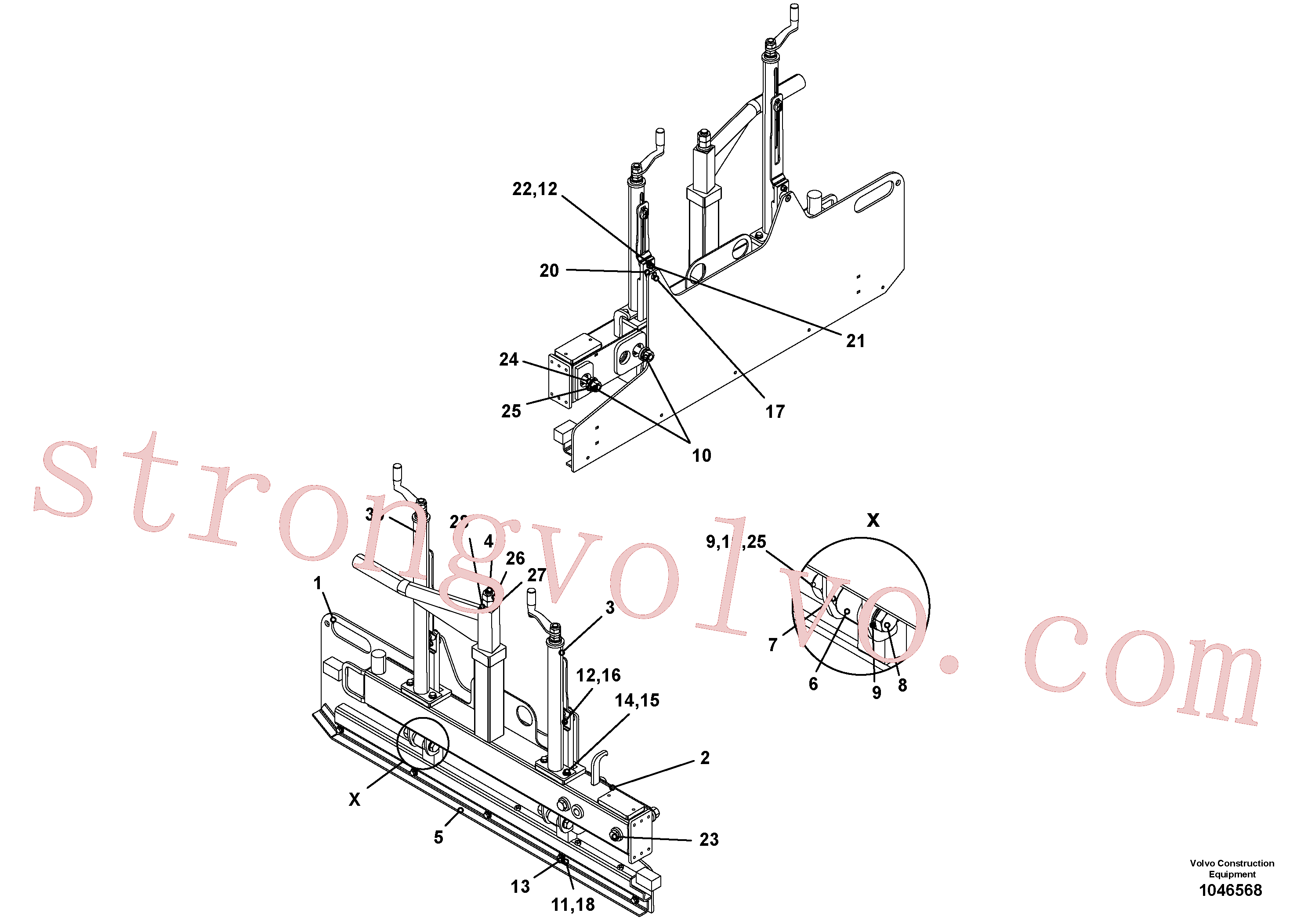 China Made RM80705916 Contrapeso Volvo Acessórios para escavadeira
