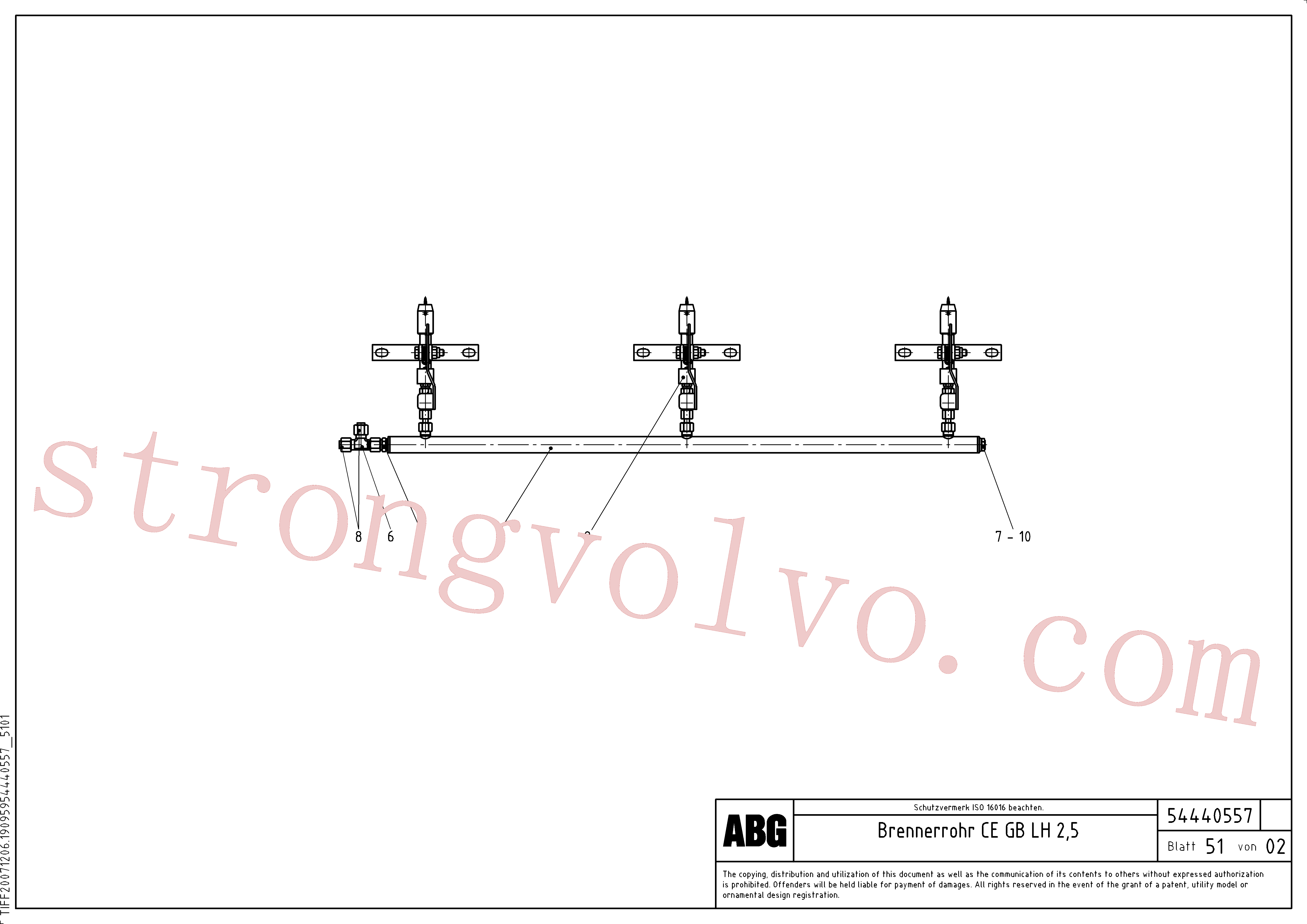 China Made RM14090401 Niple Volvo Acessórios para escavadeira