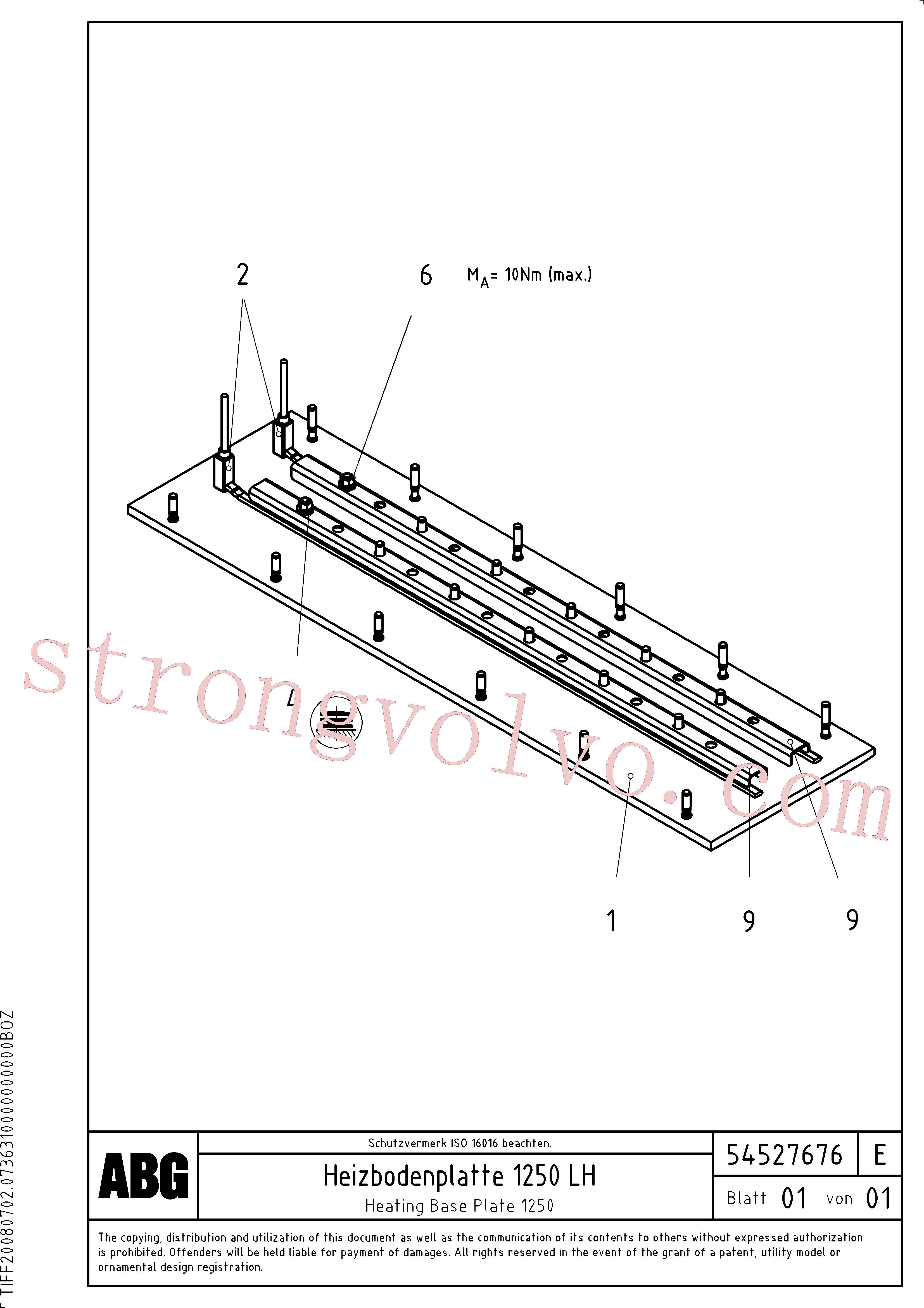 RM96726179 Arruela, Arruela simples Volvo escavadeira