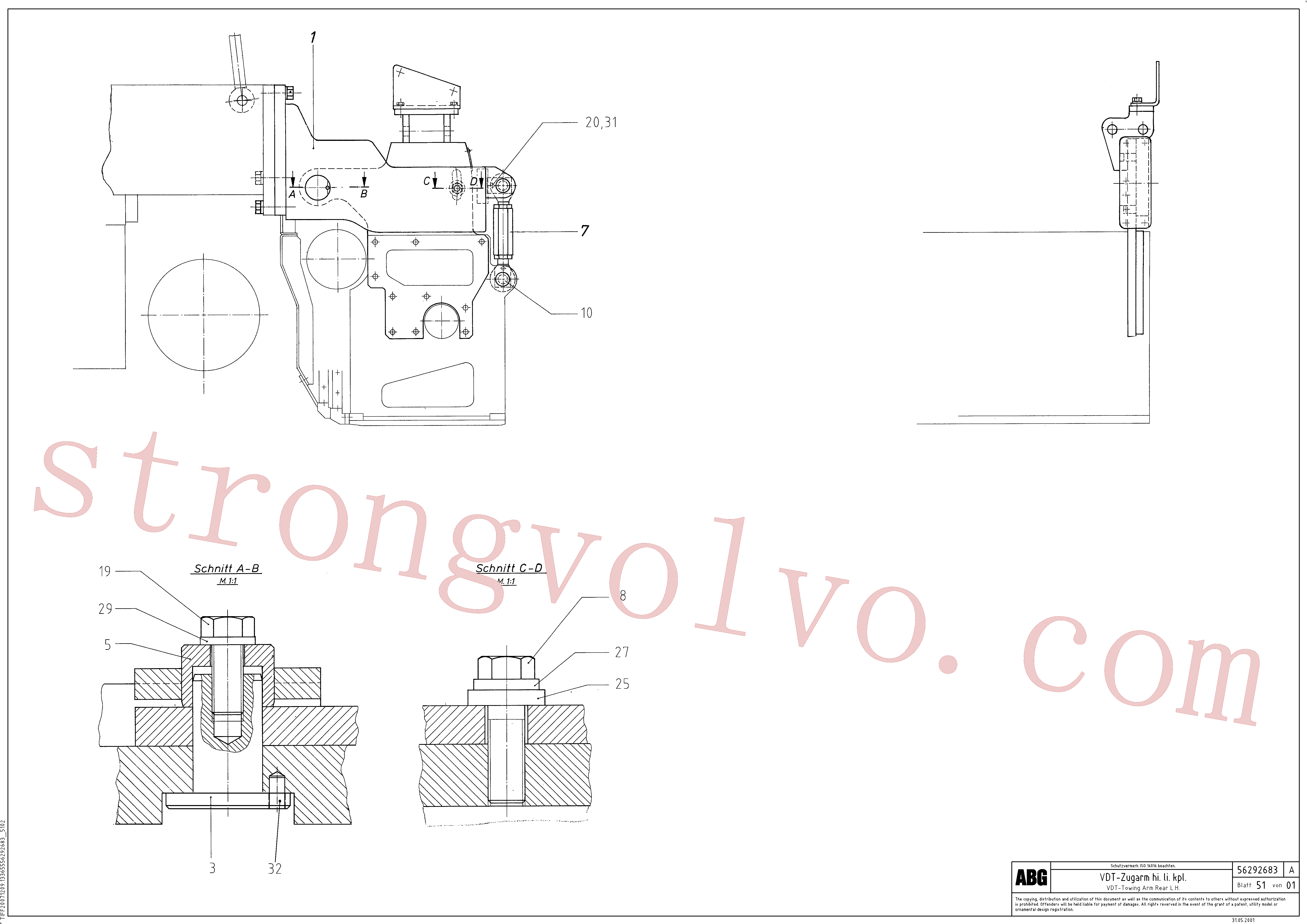 RM96720701 Parafuso sextavado Volvo escavadeira