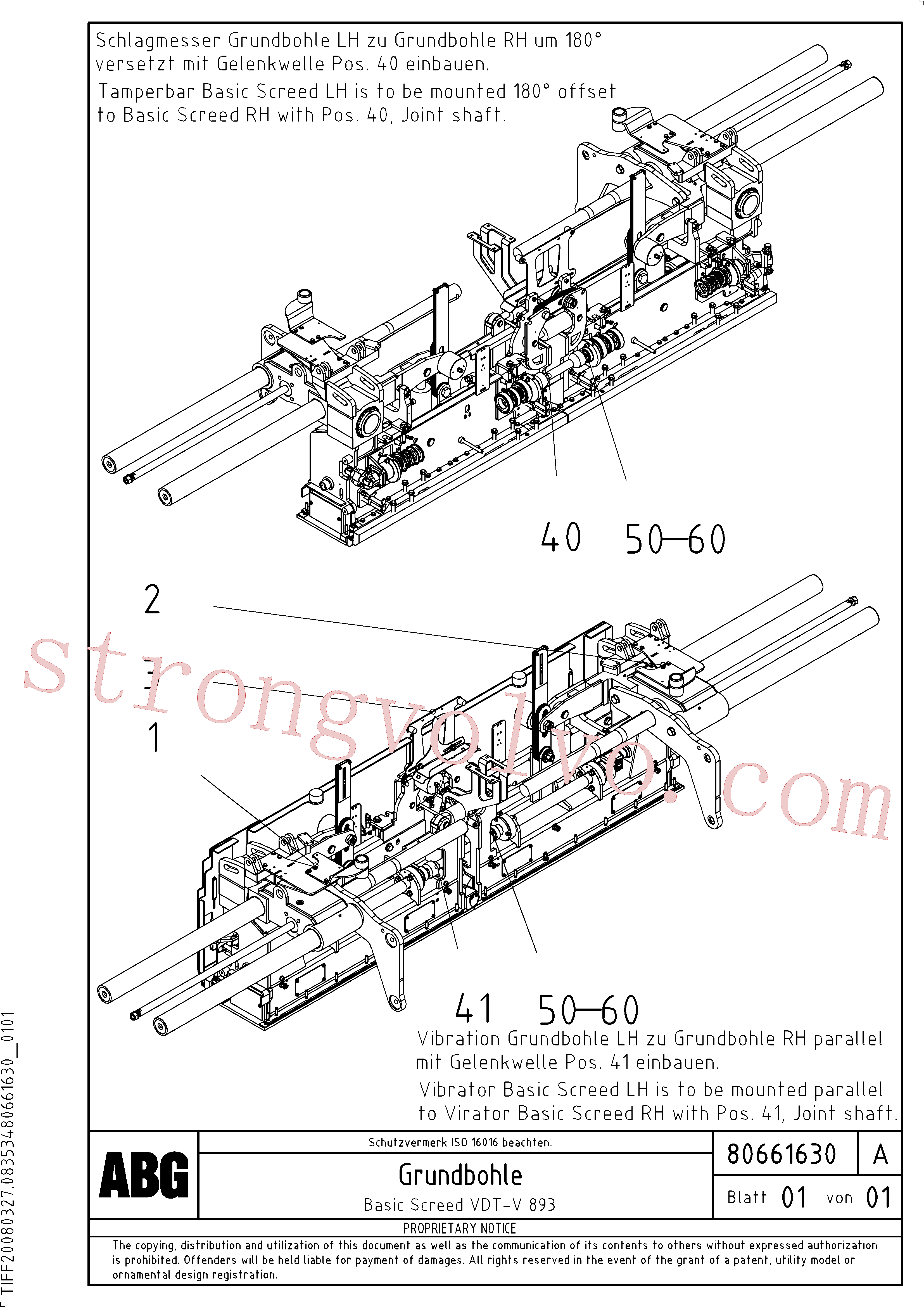 Atacado RM56293277 Junta universal Volvo escavadeira