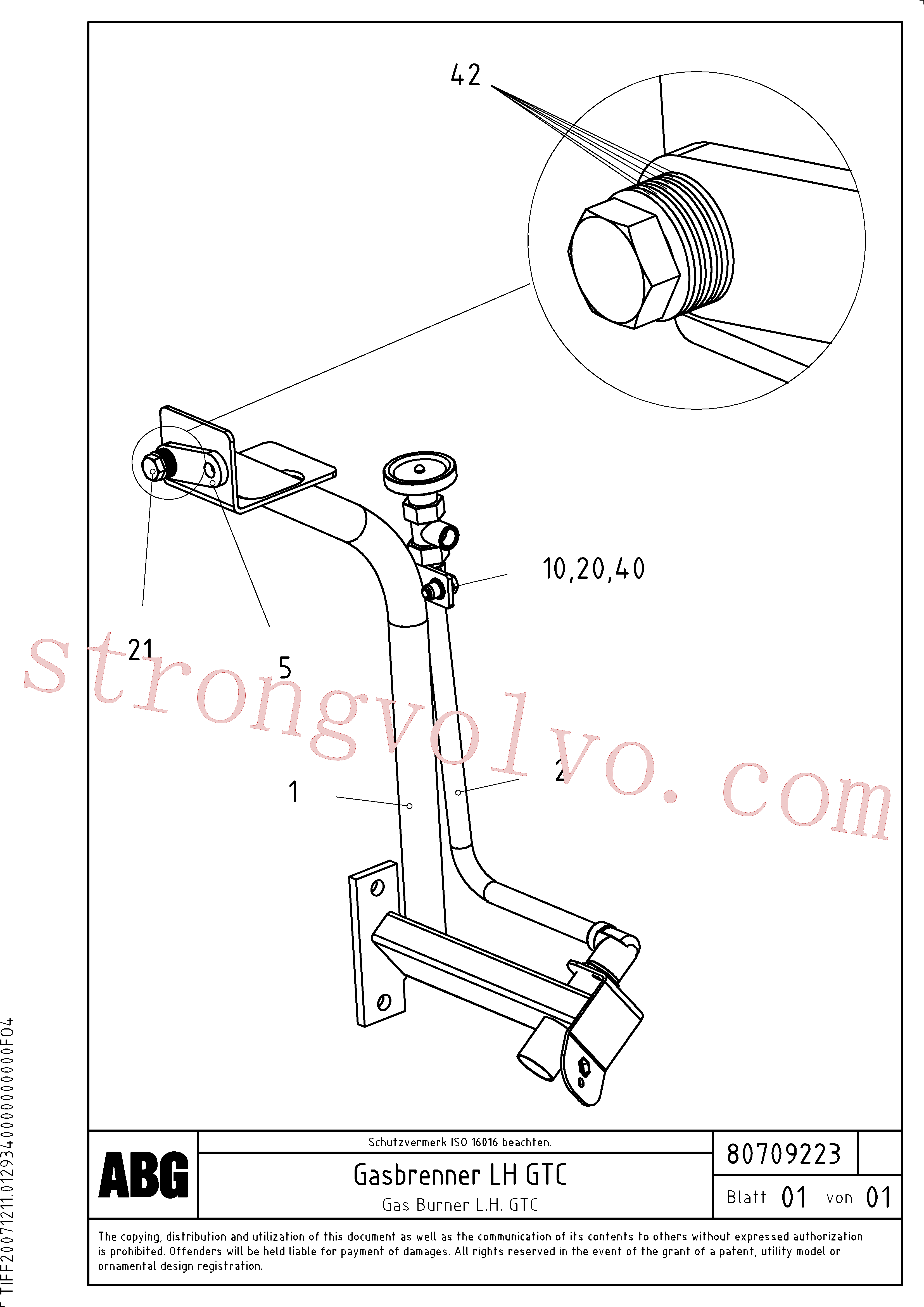 RM13966437 Queimador Volvo escavadeira