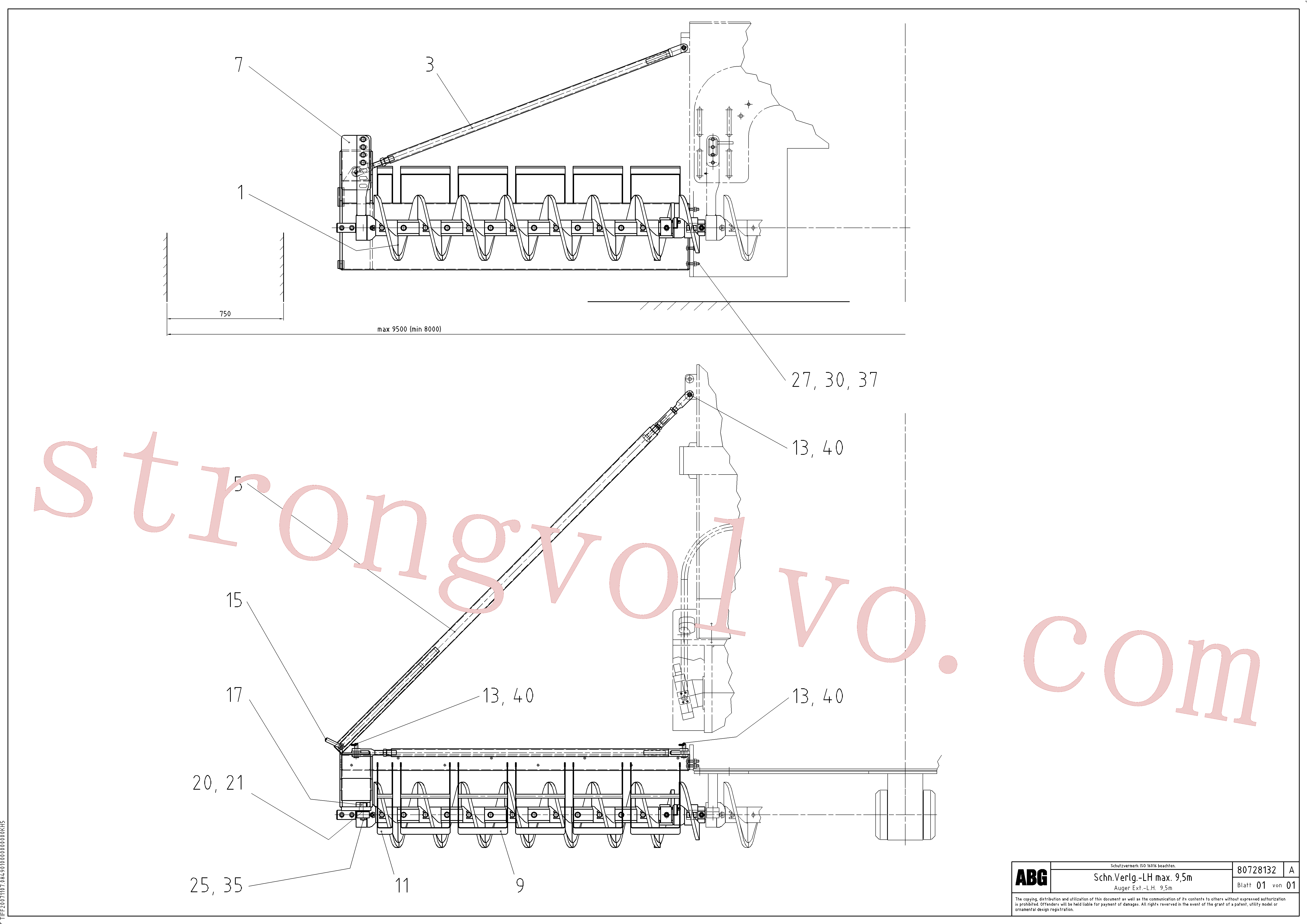 RM96721741 Parafuso sextavado Inscreva-se para Volvo Acessórios para escavadeira