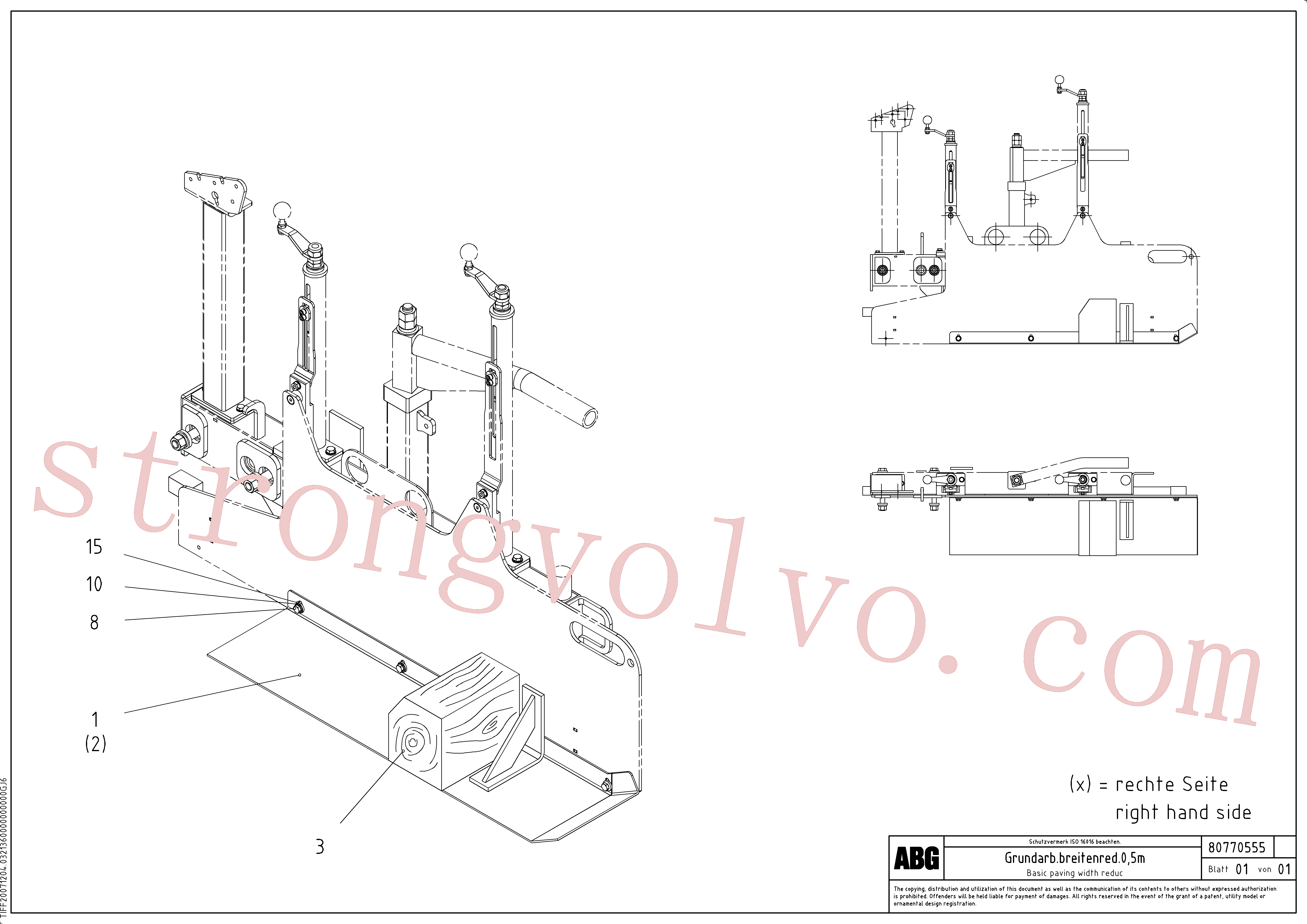 RM13965744 Chapa Volvo escavadeira